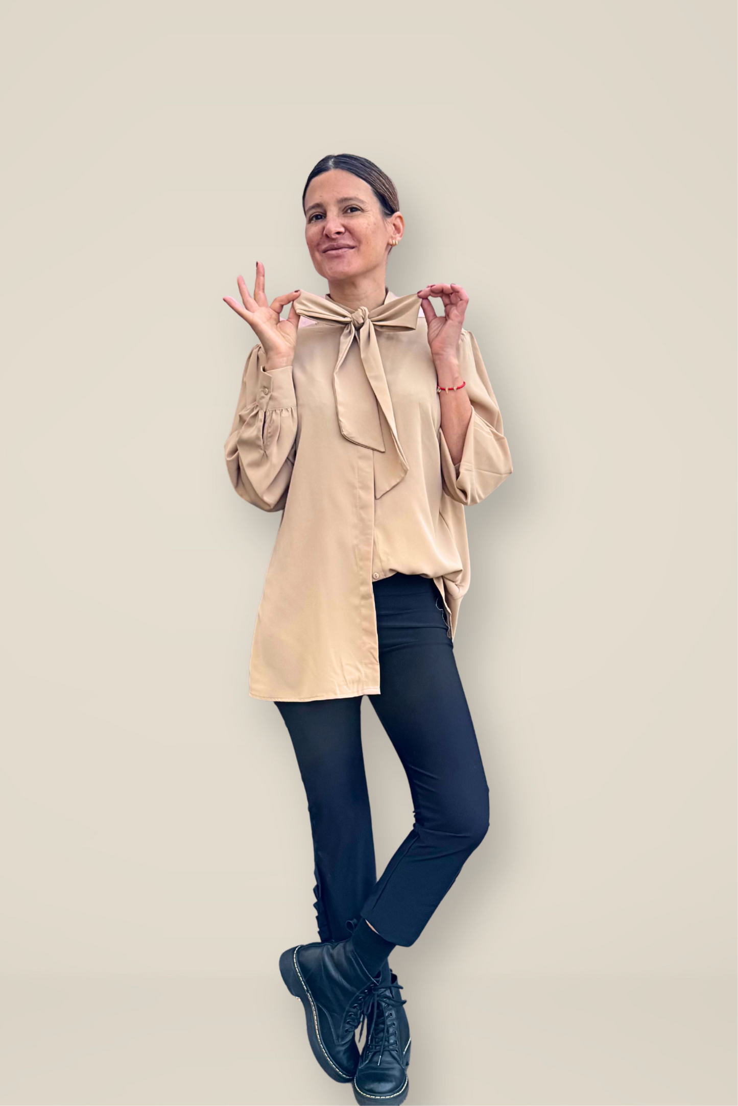 Blusa Flori Beige