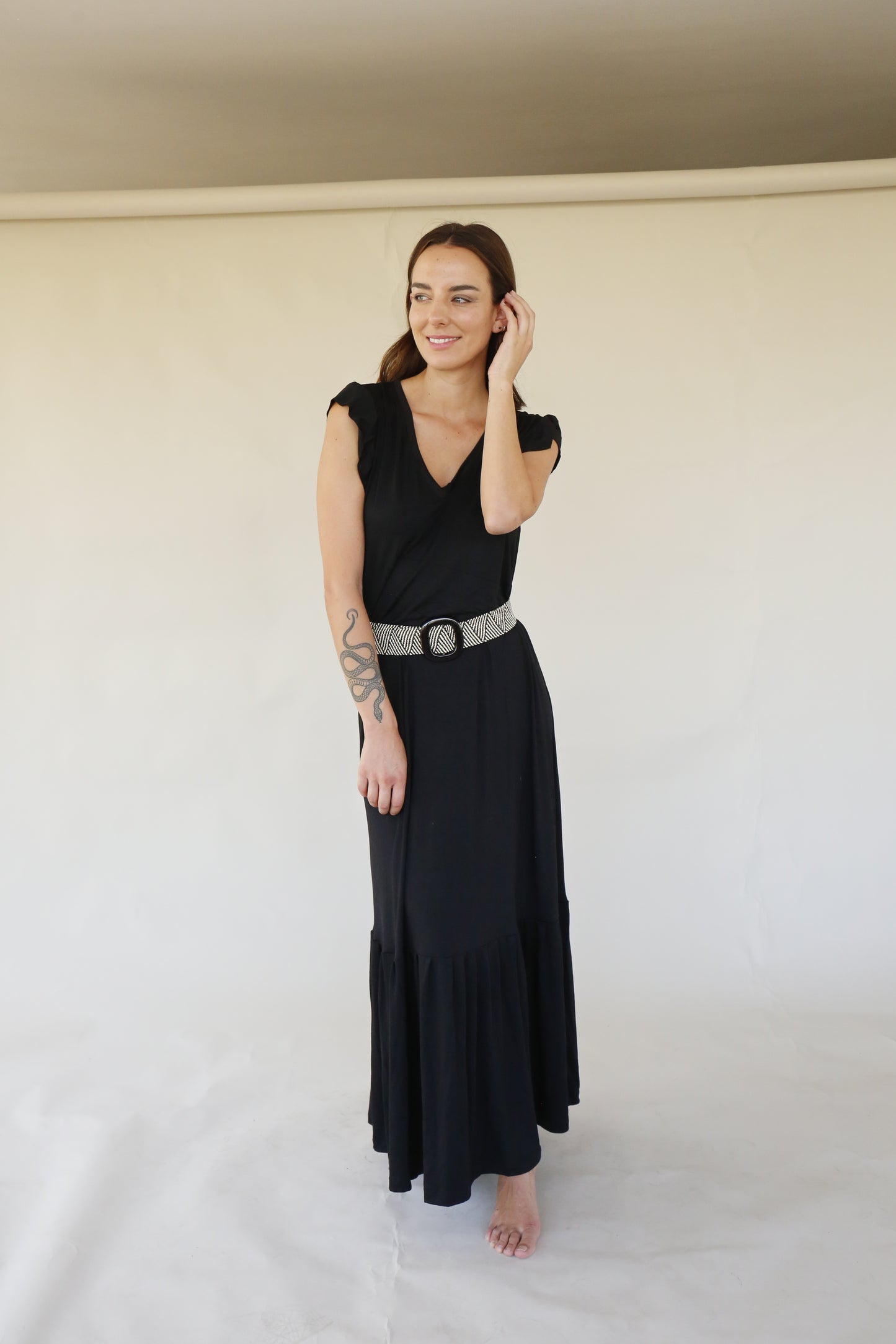Vestido Lulu manga corta