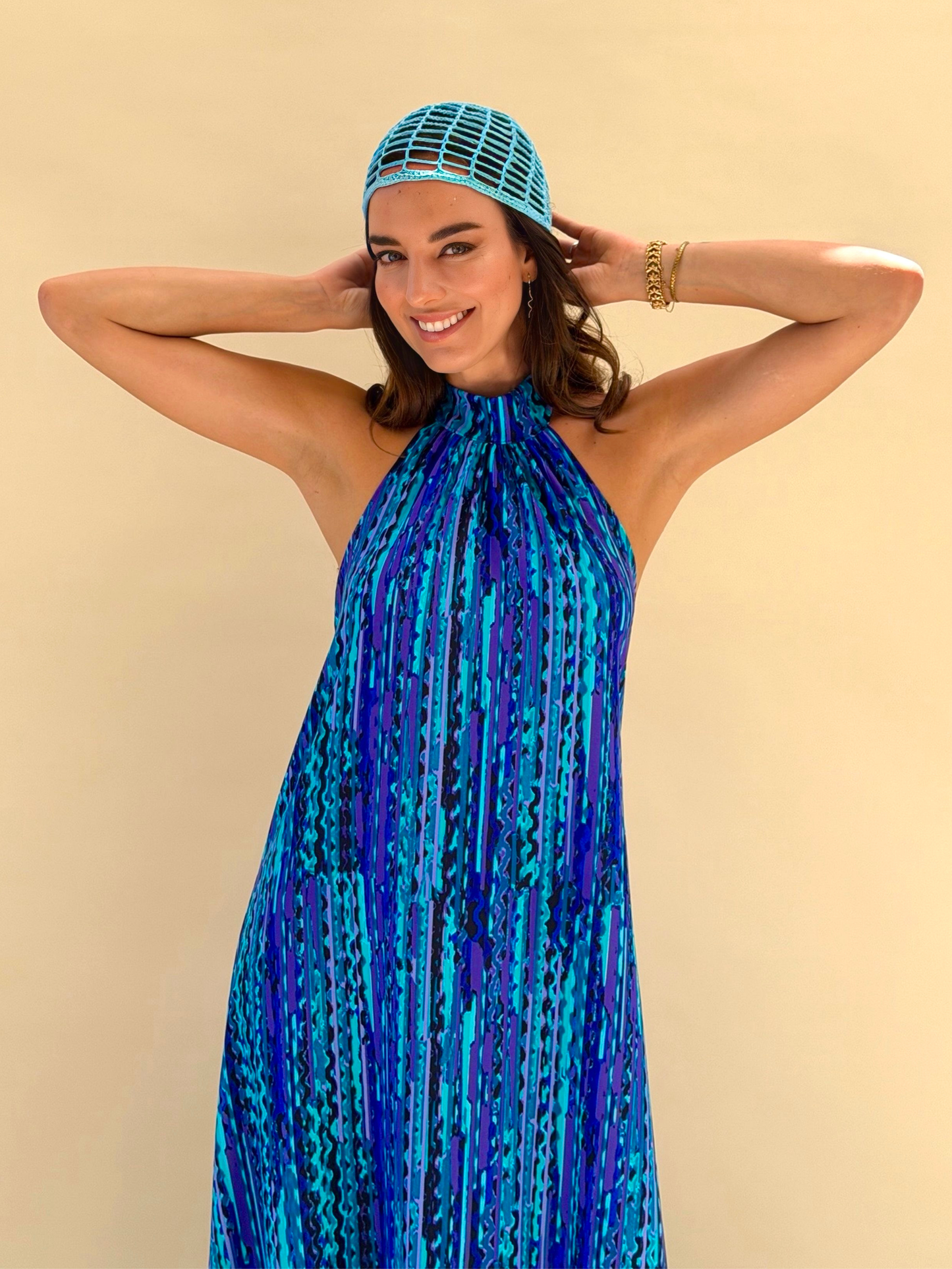 Vestido Fernanda - Calipso y Morado