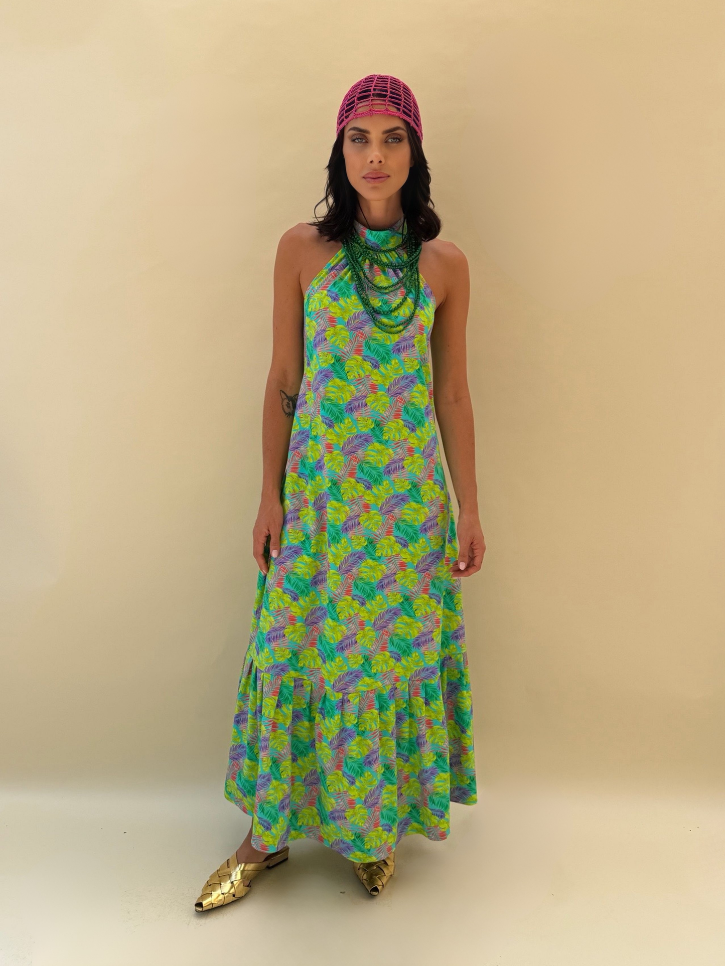 Vestido Fernanda - Tropical Verde