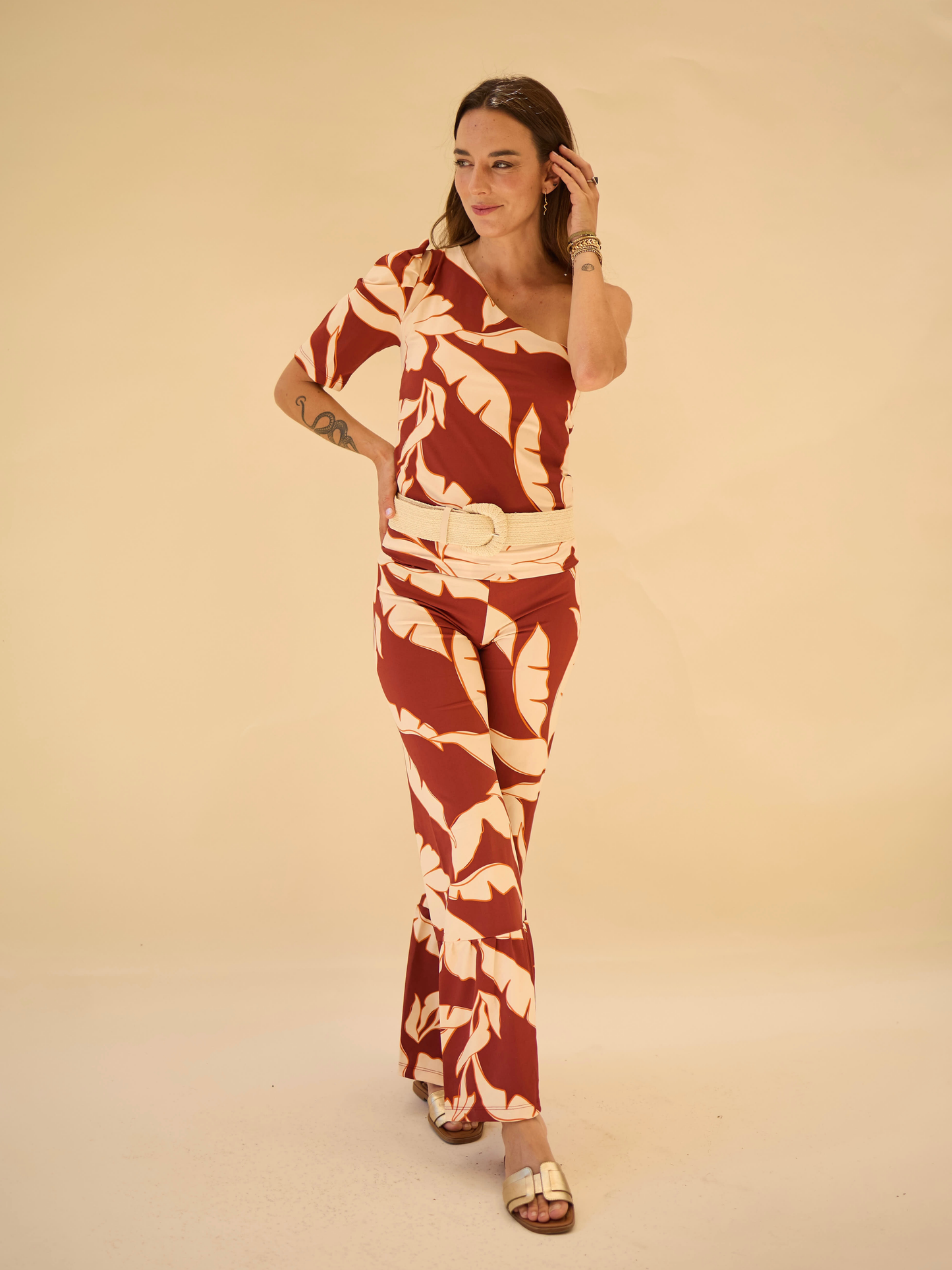 Top Ana - Flores Terracota