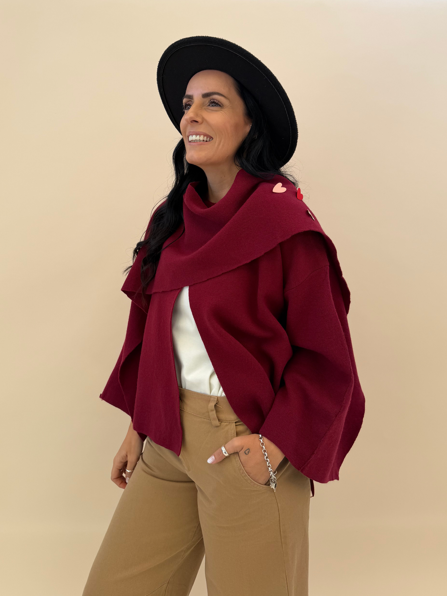 Chaleco Fiorella - Burdeo