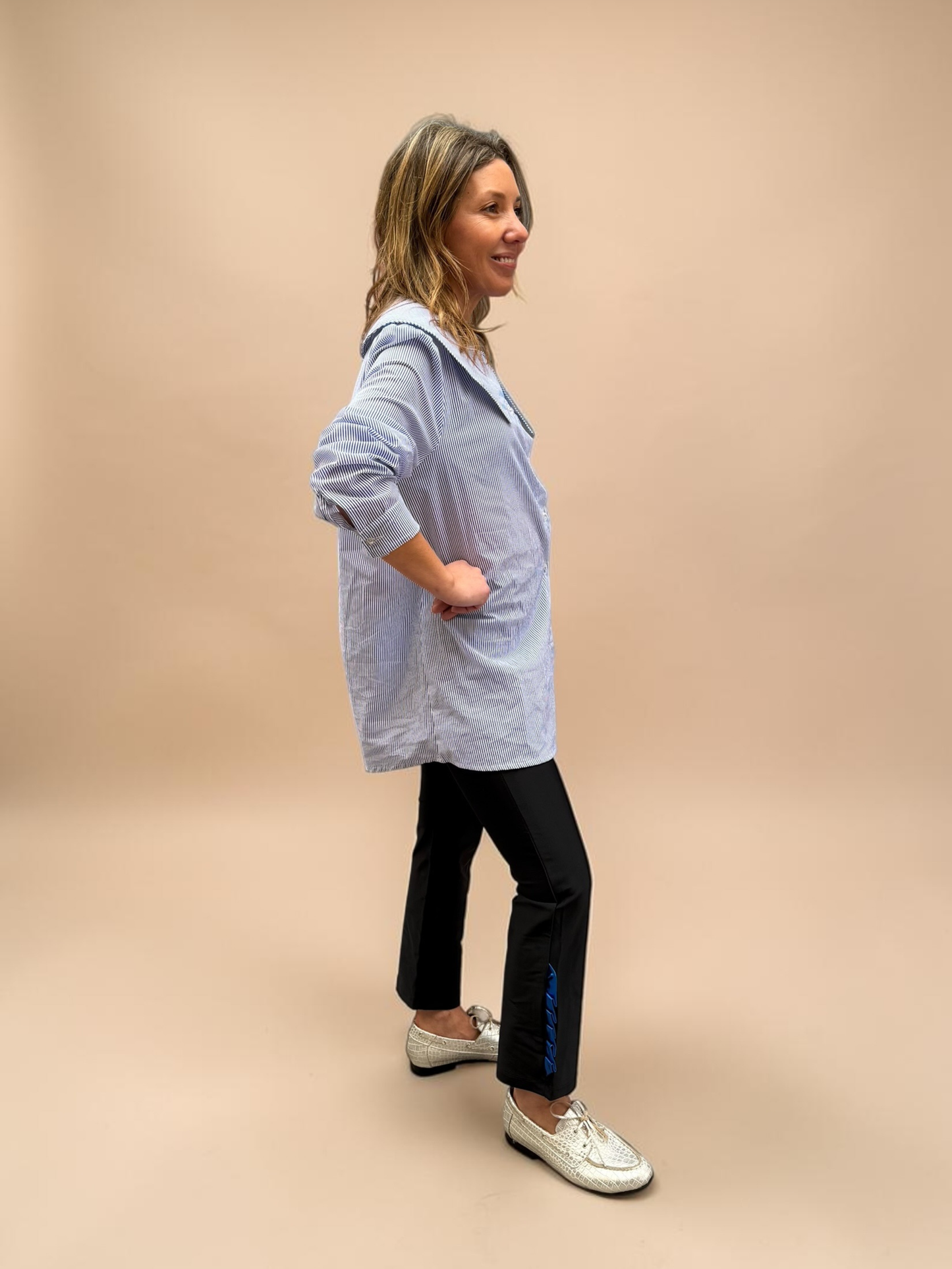 Blusa Clarita - Rayas Azul