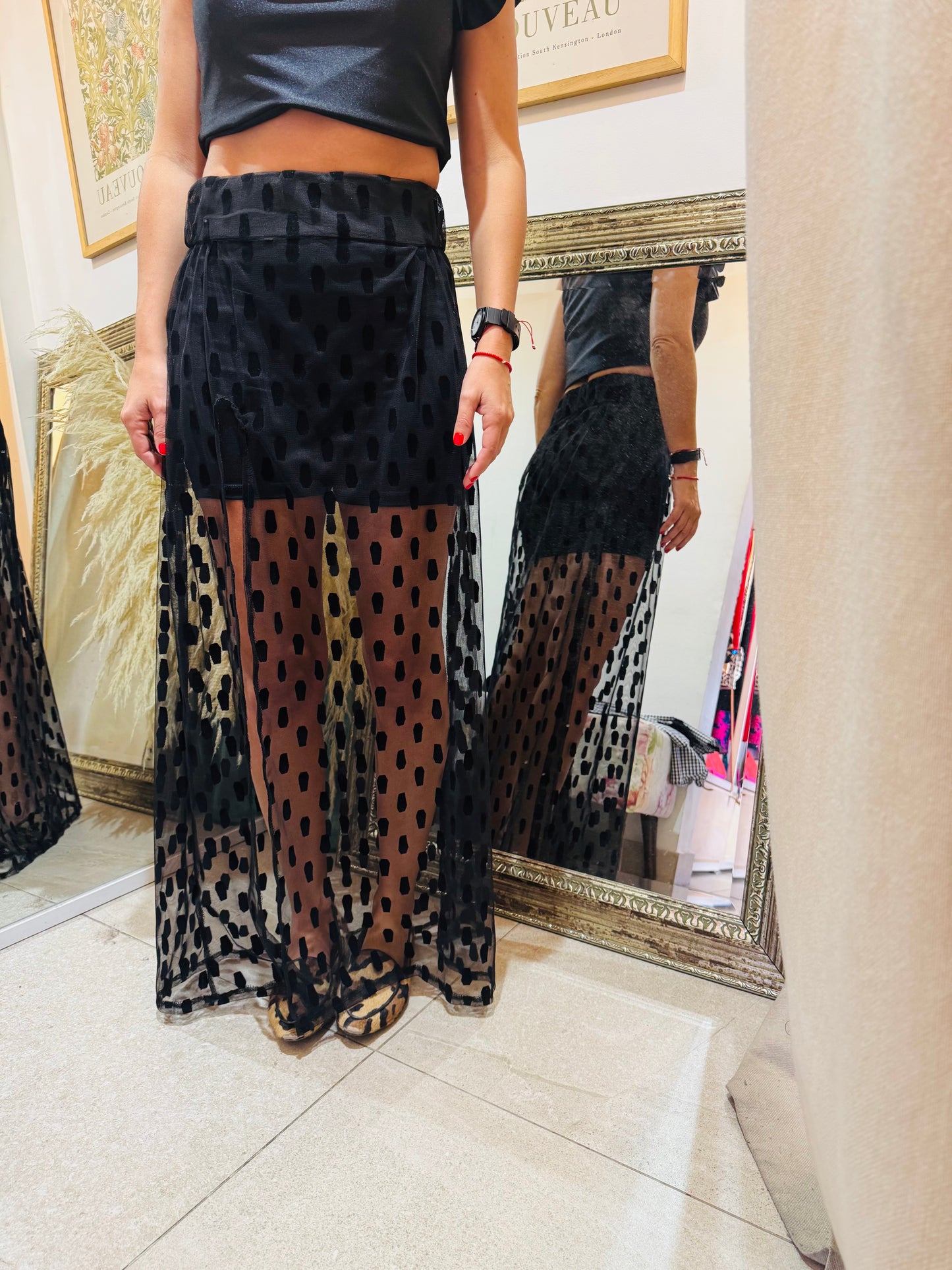 Falda Beatriz- Negro