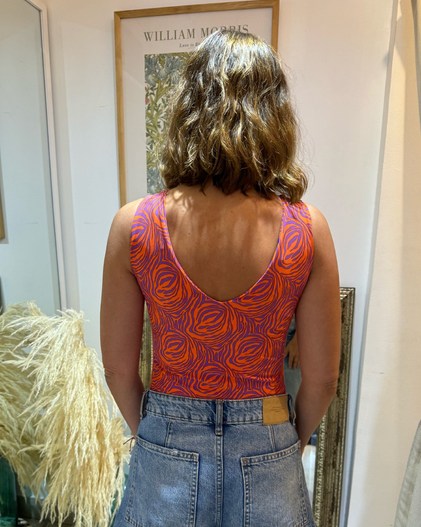 Body Elena - Print Naranja