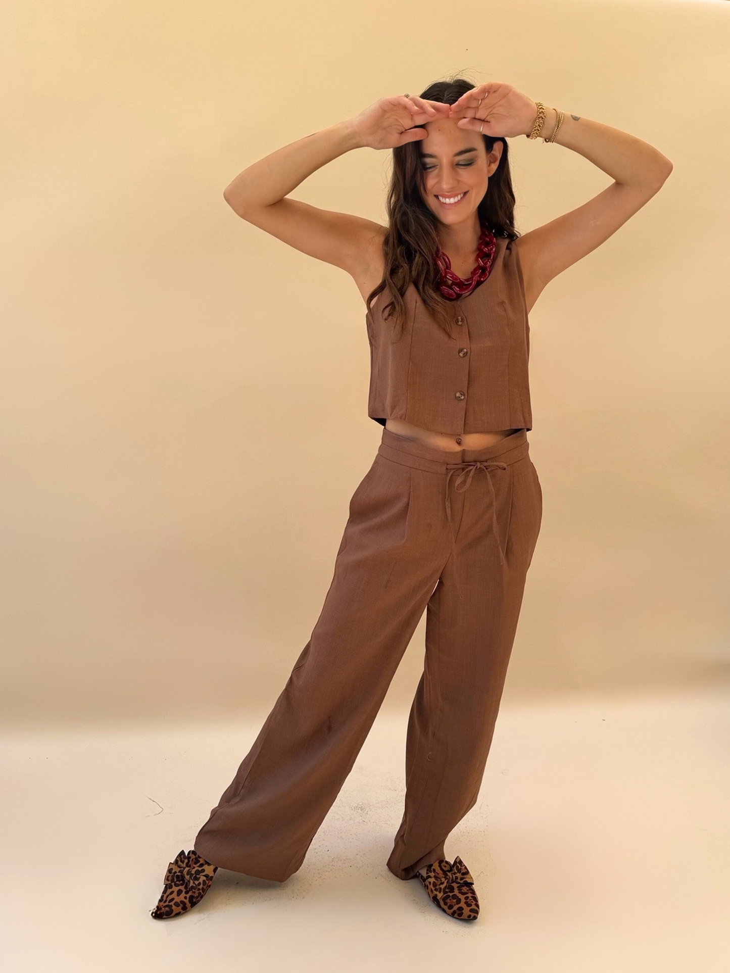 Pantalón Amanda - Café