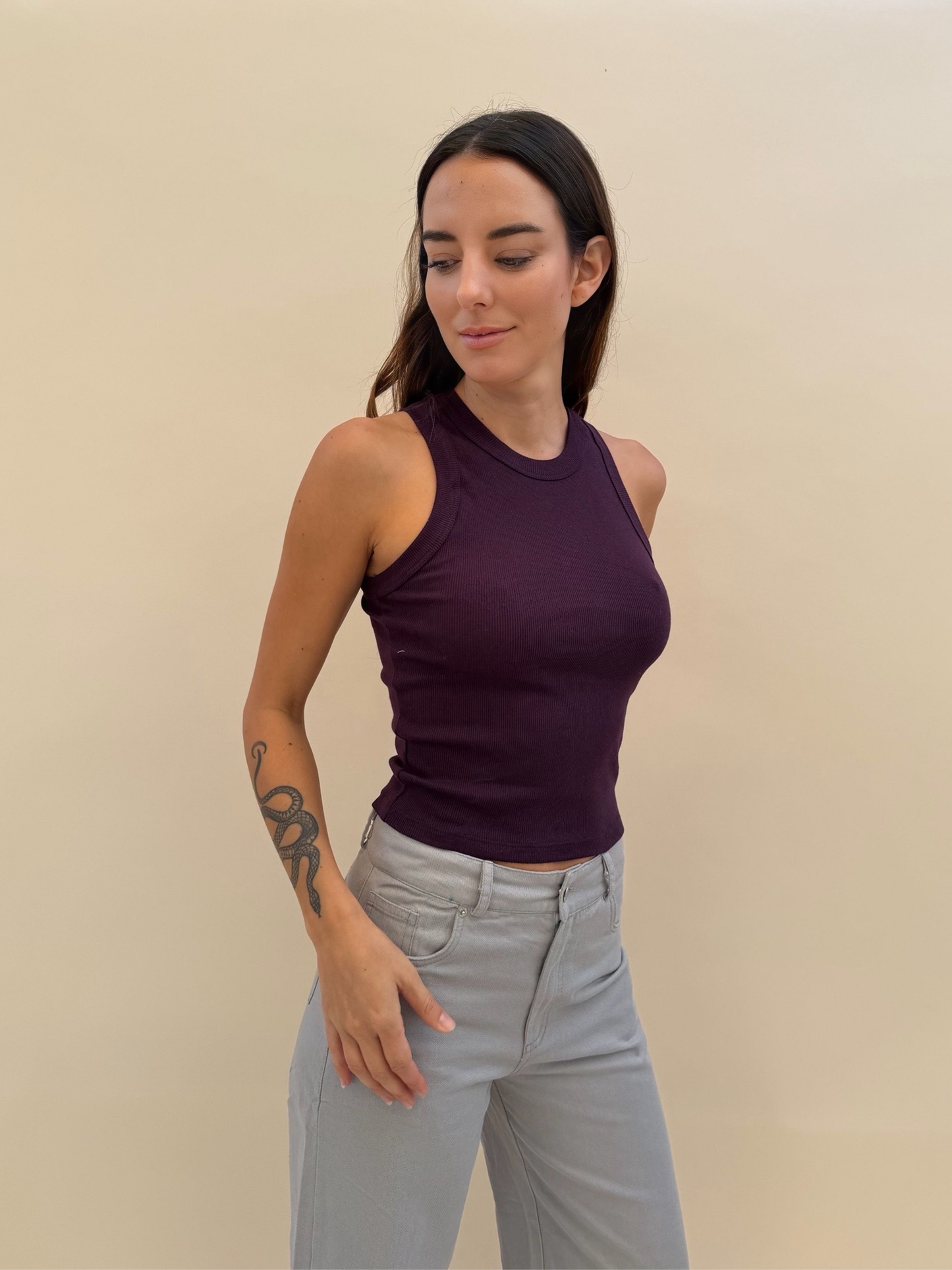 Polera básica - Burgundy