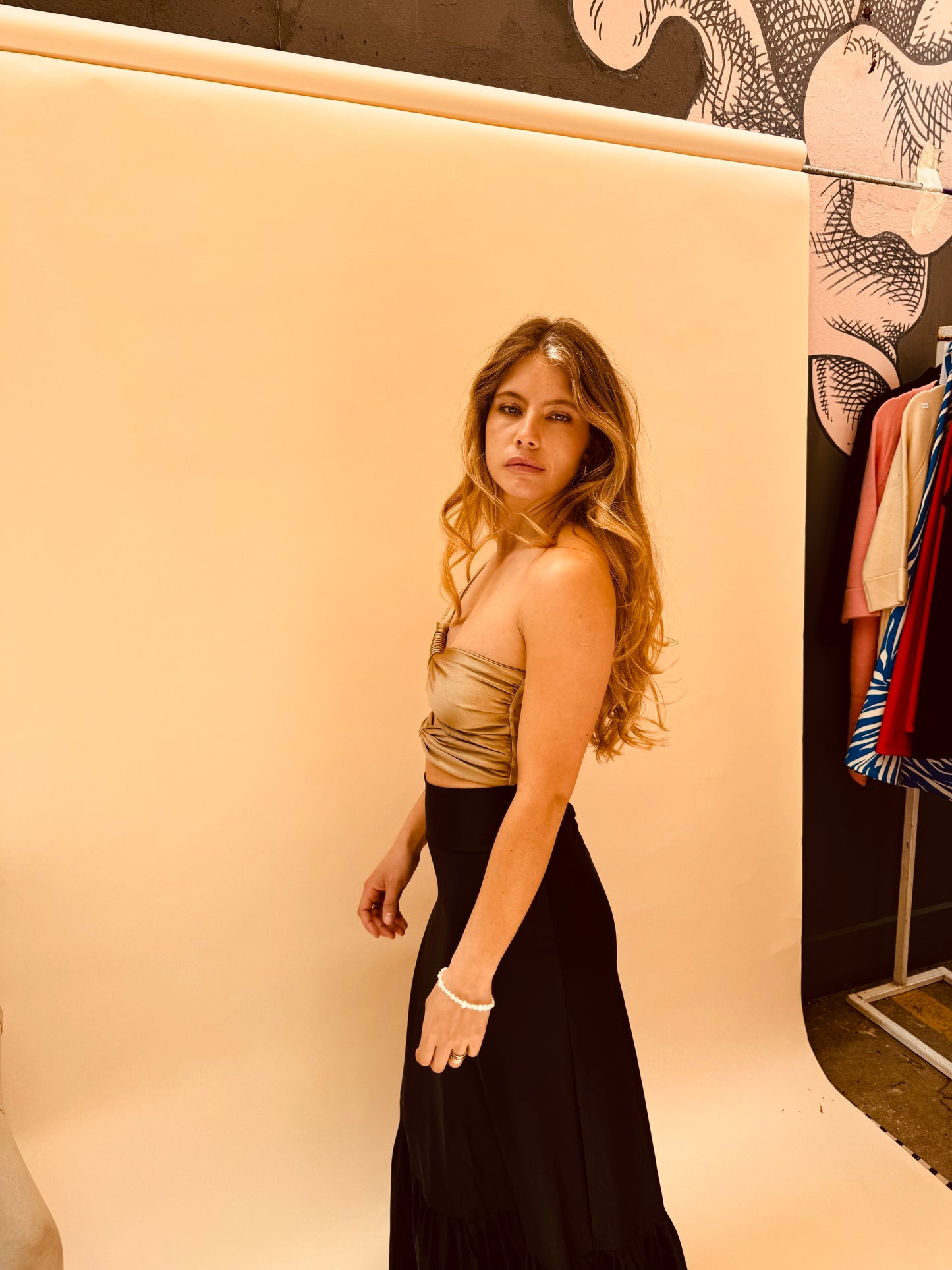 Top Rebeca - Dorado