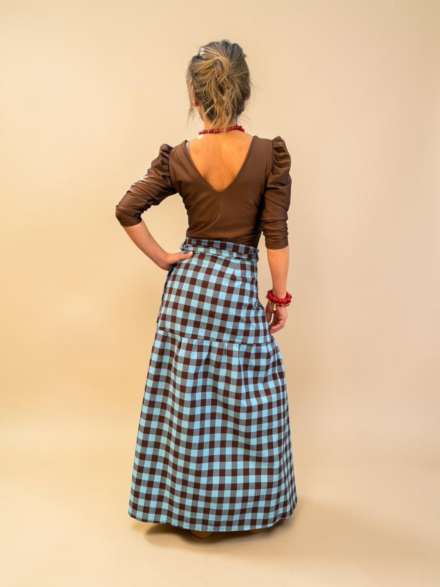 Falda Ofelia - Cuadrille Celeste