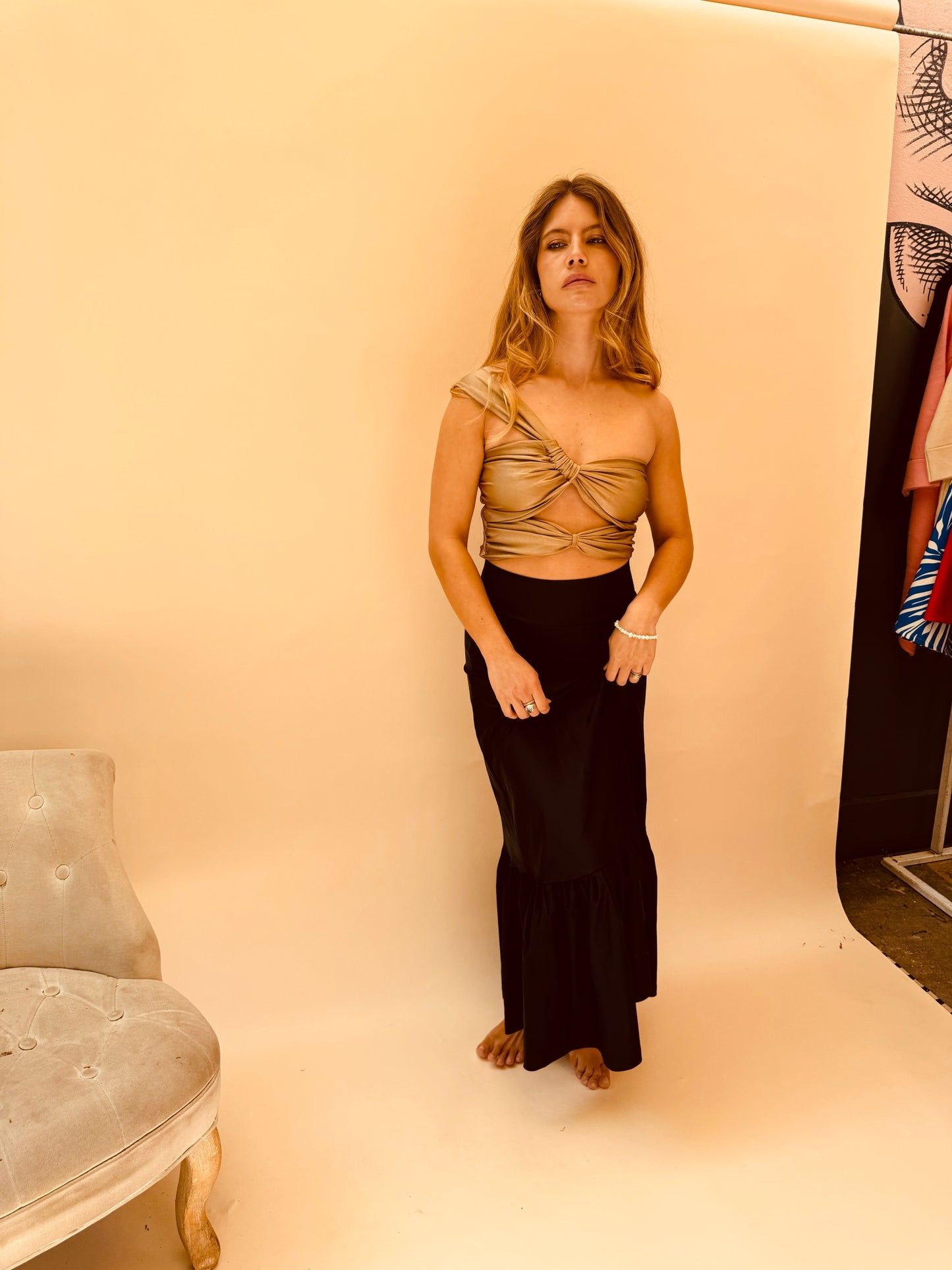 Top Rebeca - Dorado