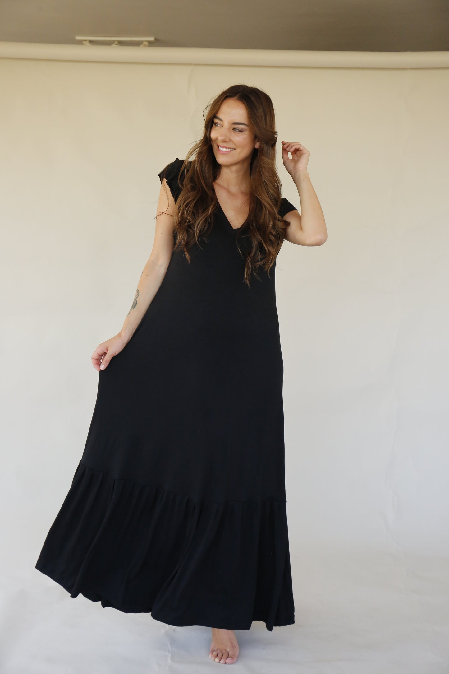 Vestido Lulu manga corta