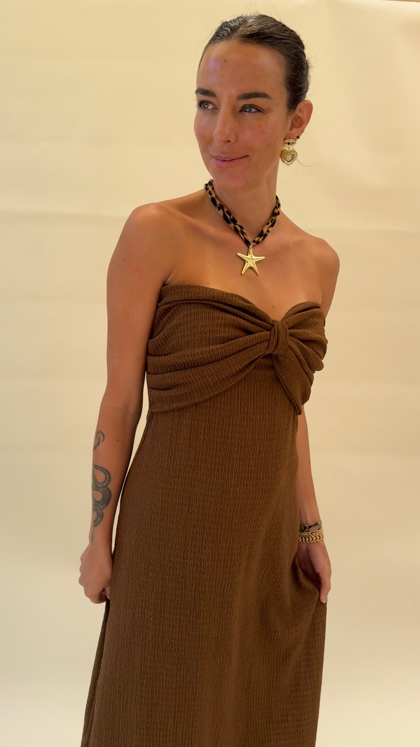 Vestido Virginia-Toffee