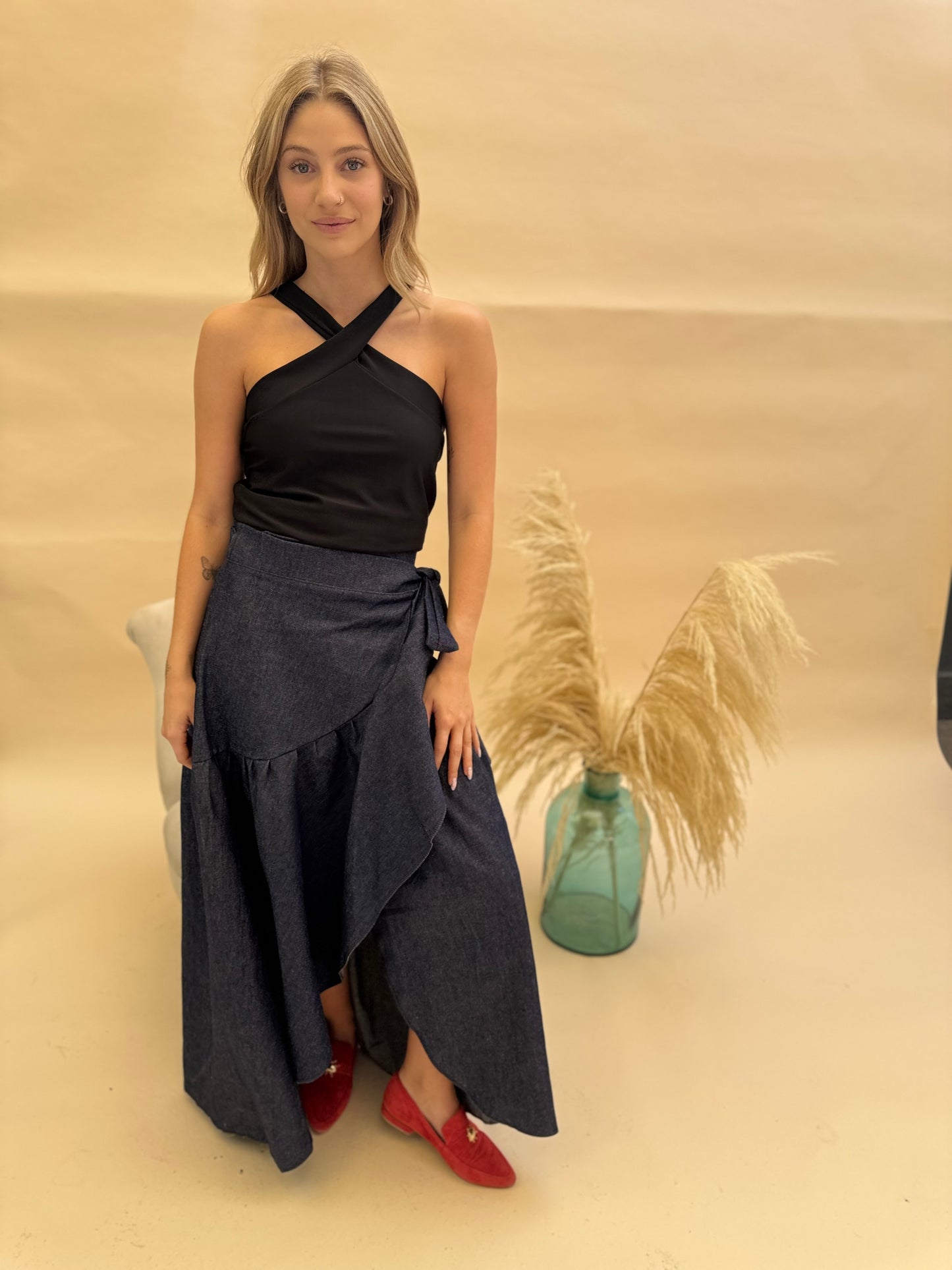 Falda Ofelia - Denim Azul