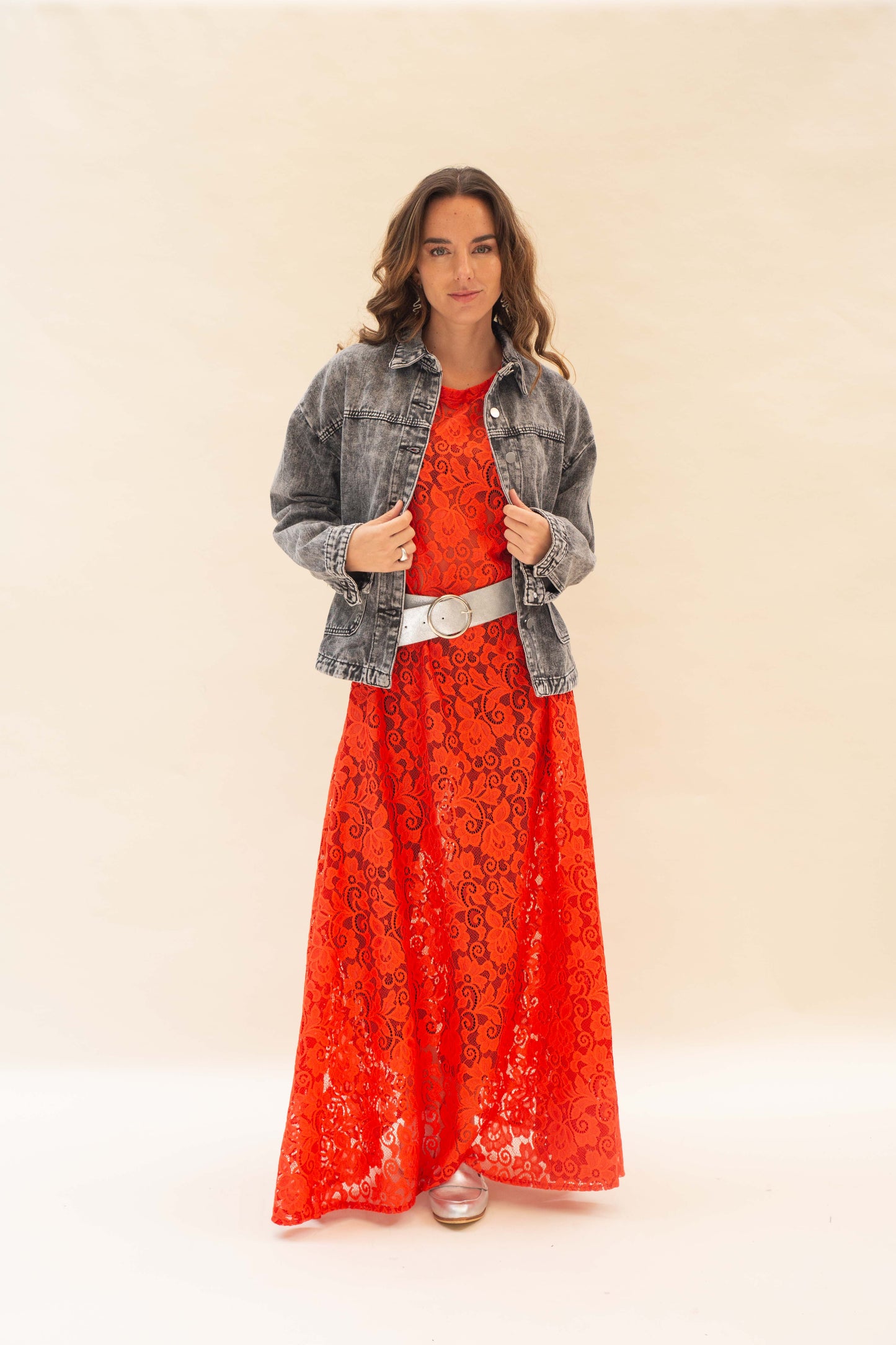 Vestido Beatriz-rojo sandía