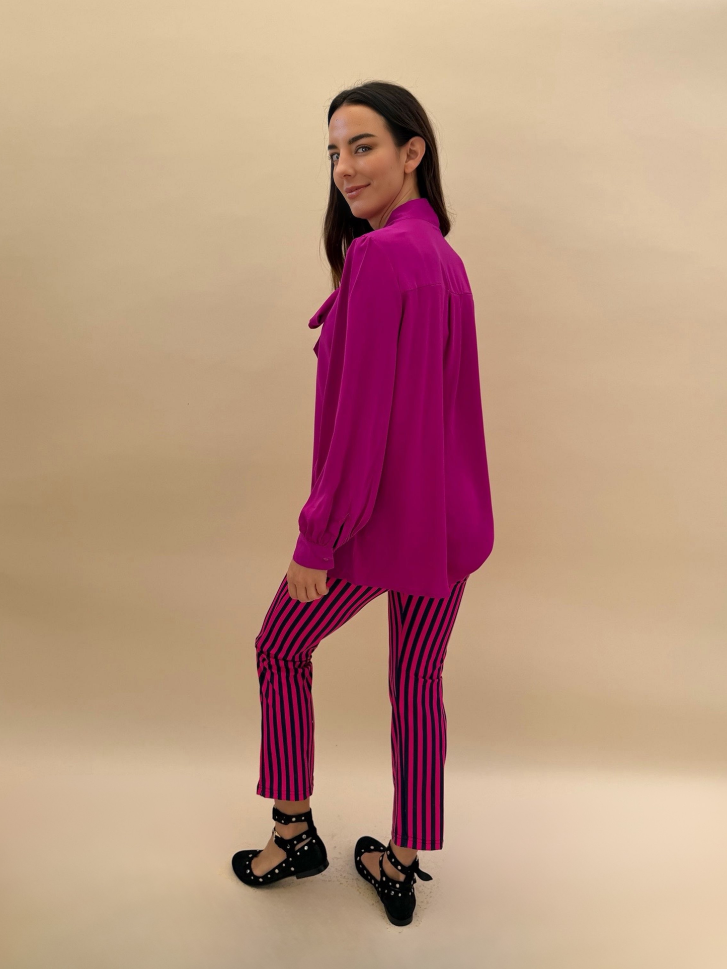 Blusa Flori - Fucsia