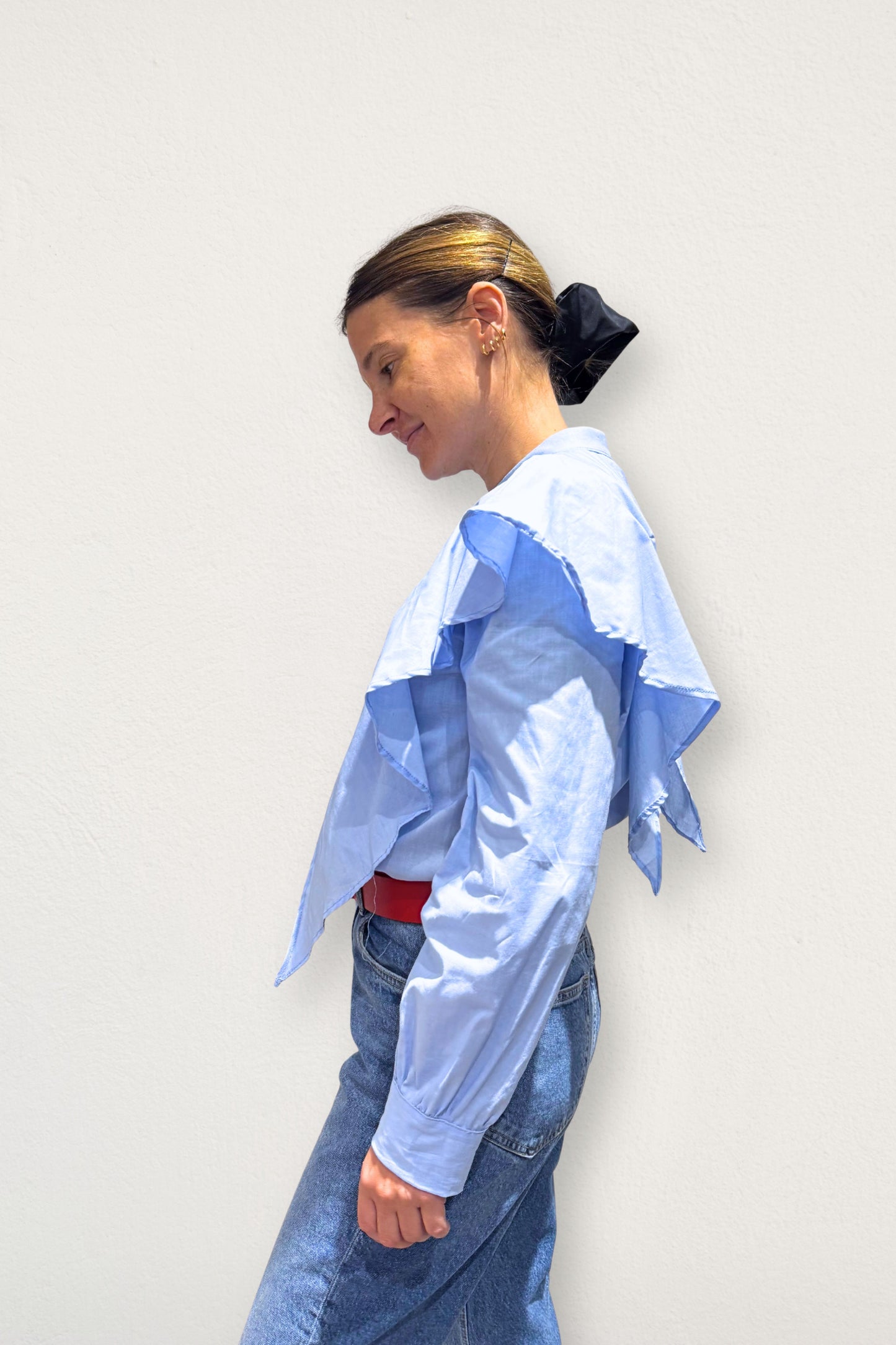 Blusa Alicia vuelos celeste