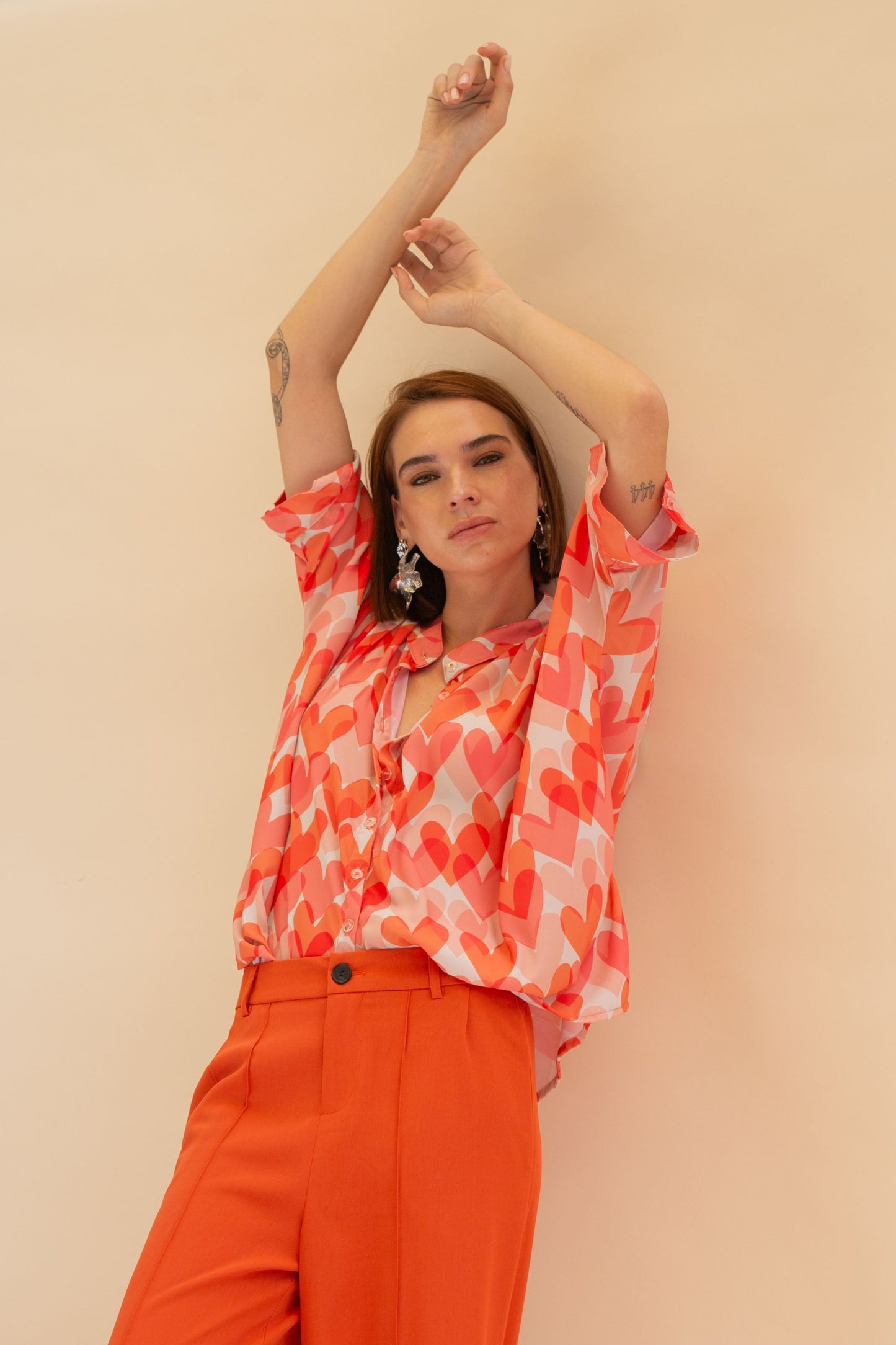 Blusa Paz - Corazones