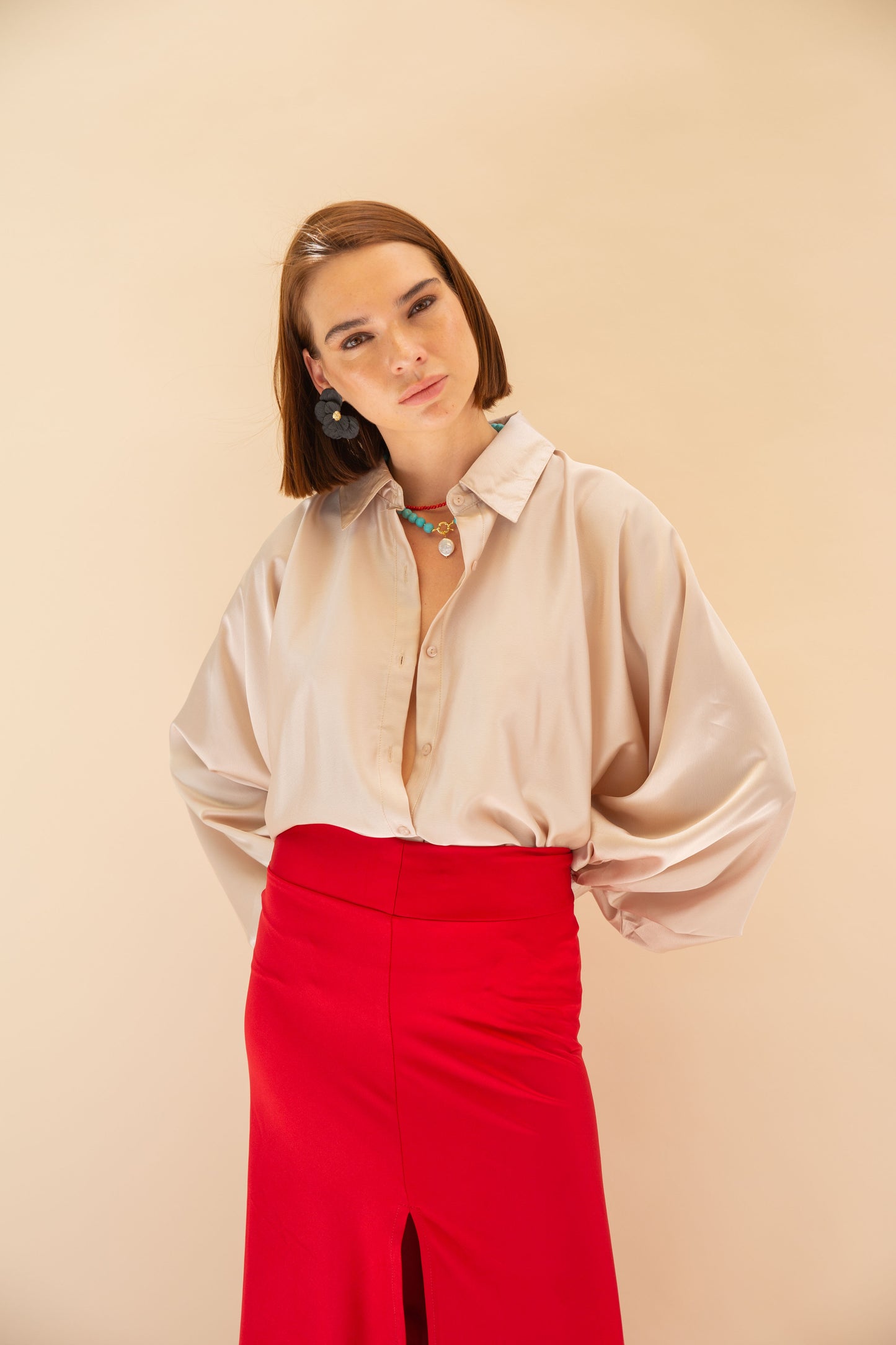 Blusa Chiara - Champaña