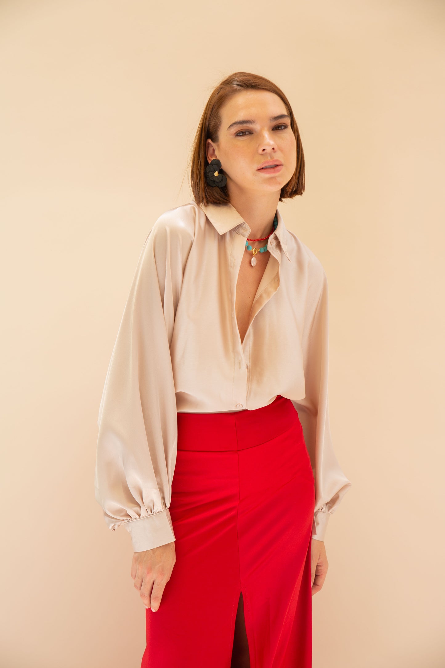 Blusa Chiara - Champaña