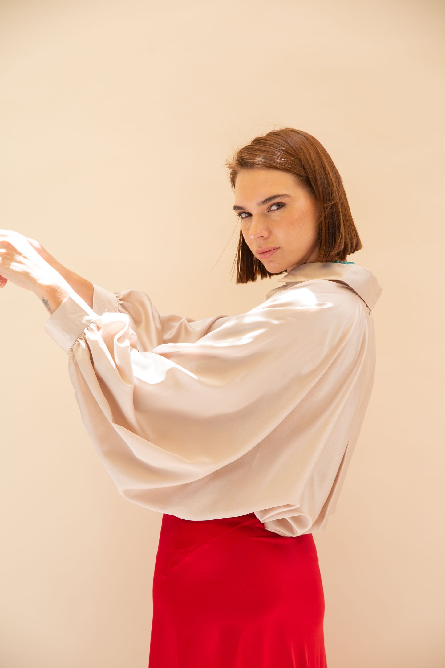 Blusa Chiara - Champaña