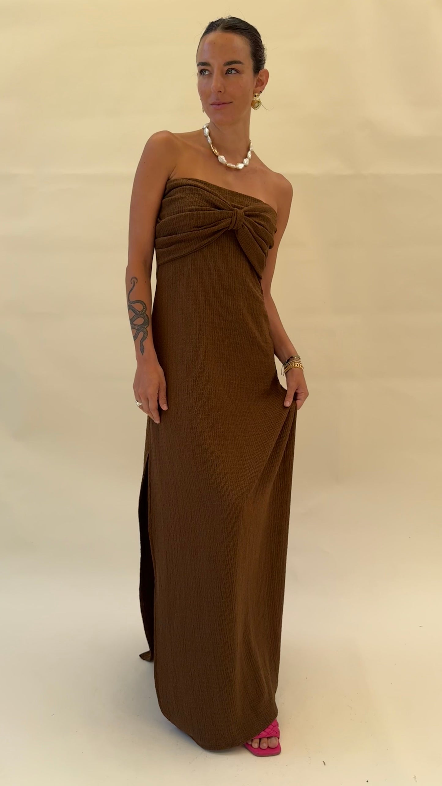 Vestido Virginia-Toffee