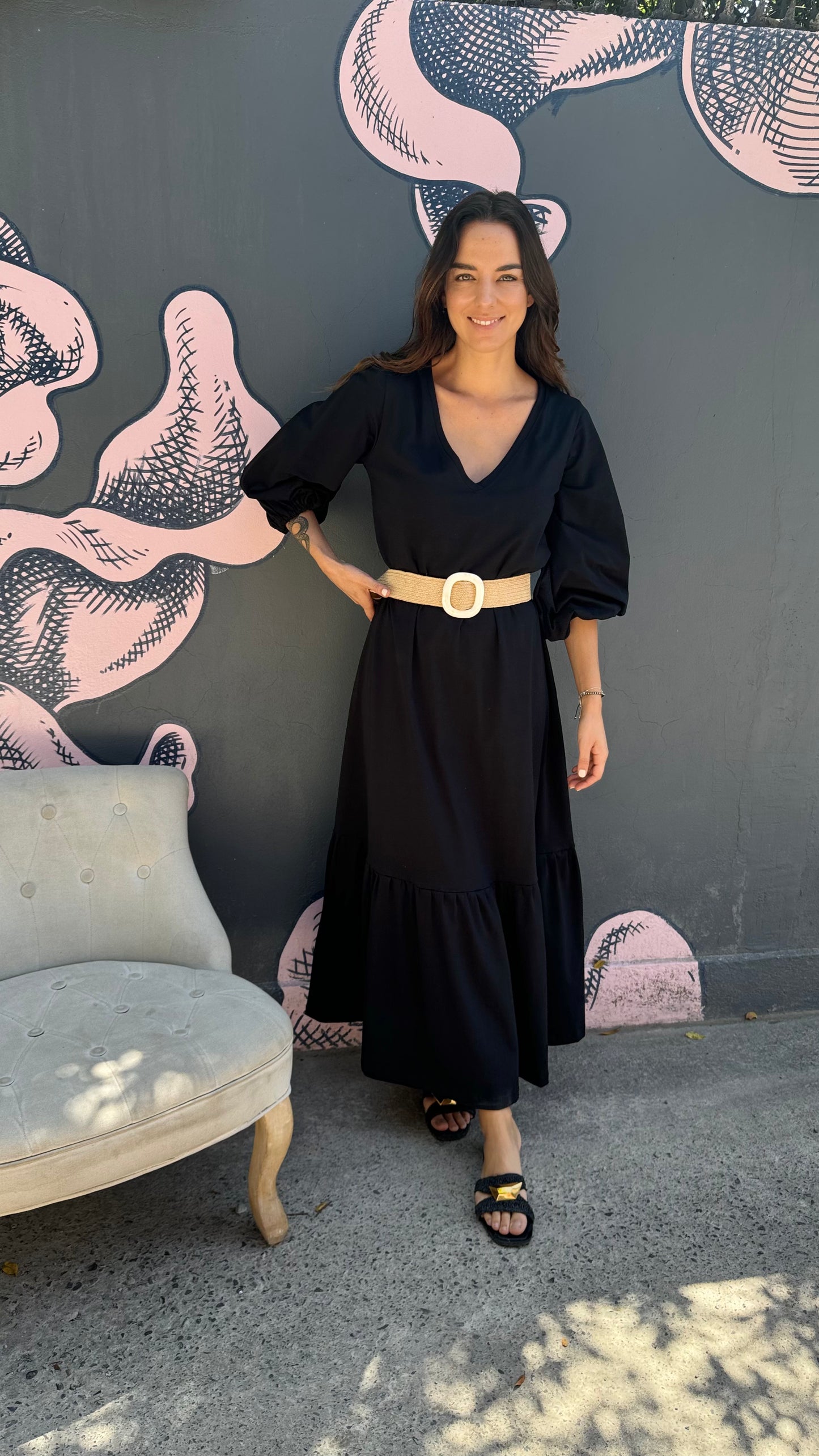 Vestido Lulu con mangas