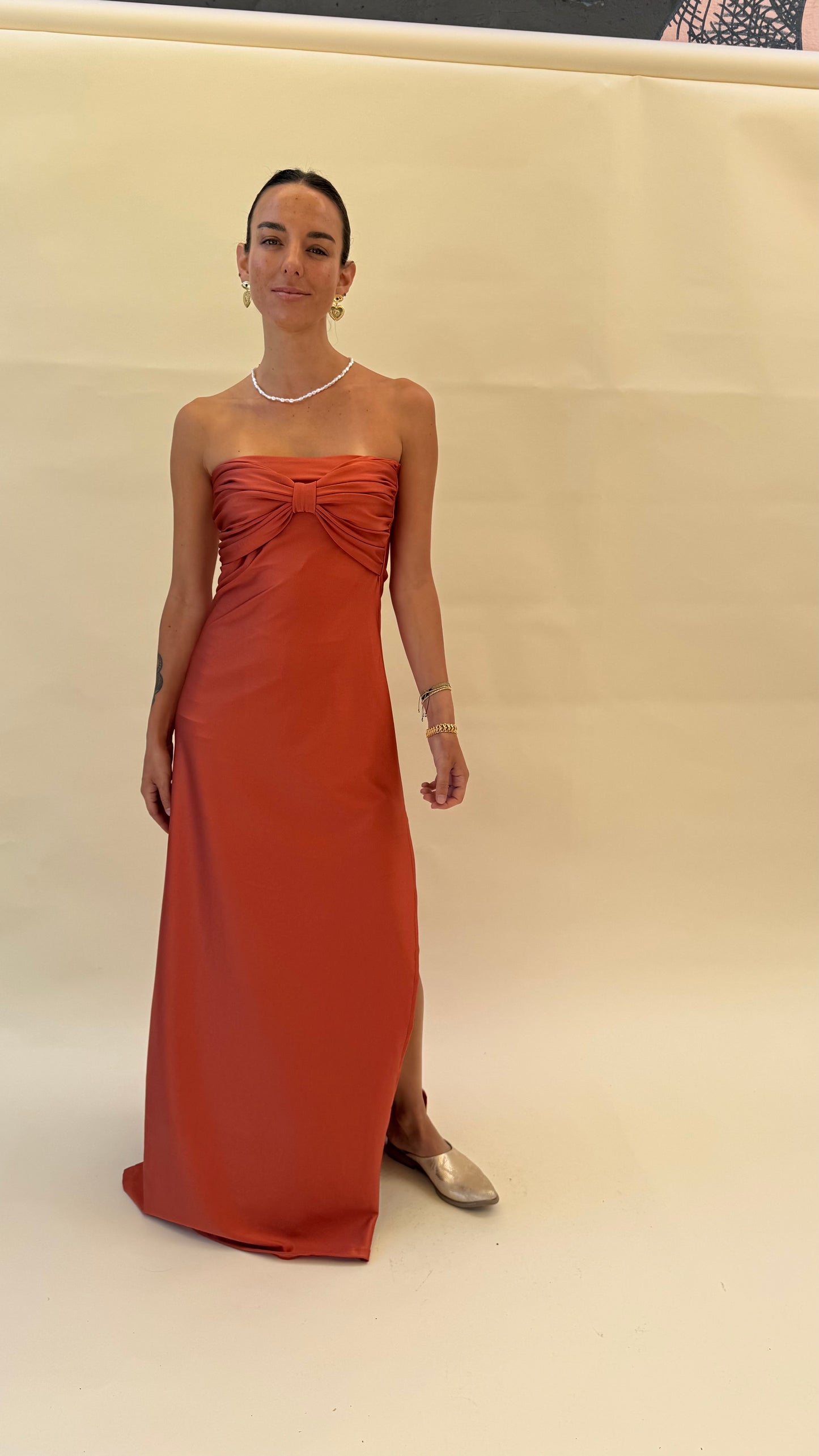 Vestido Virginia-Terracota