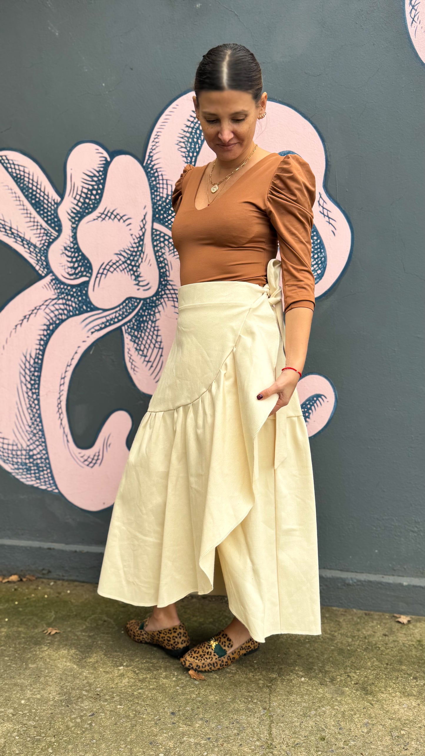 Falda Ofelia - Denim Crudo