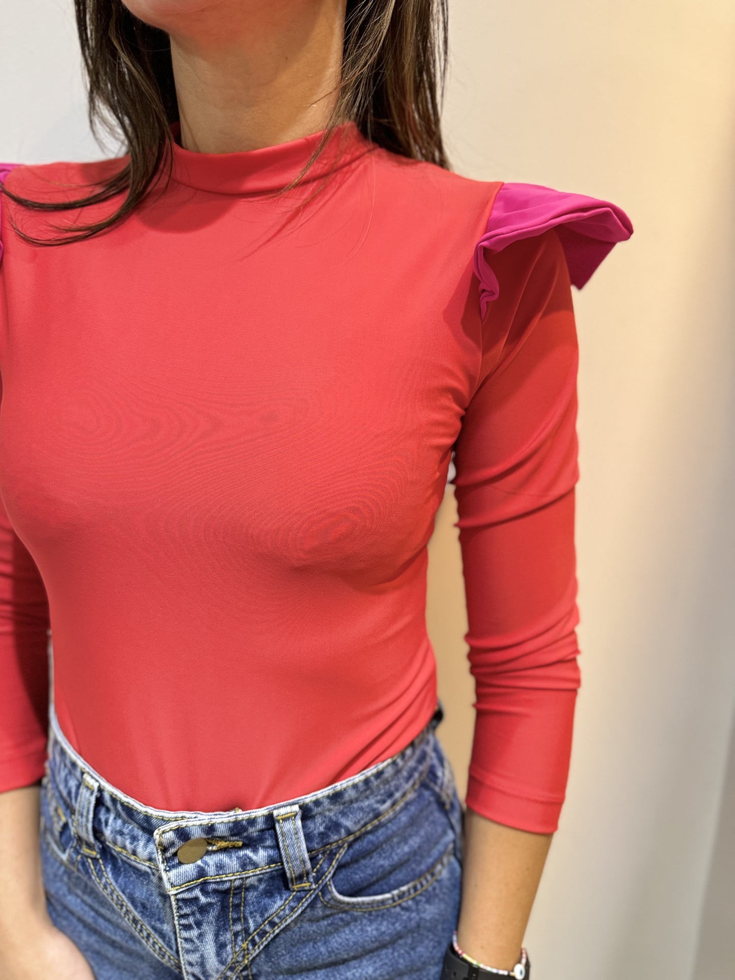 Body Constanza Rojo vuelo Fucsia