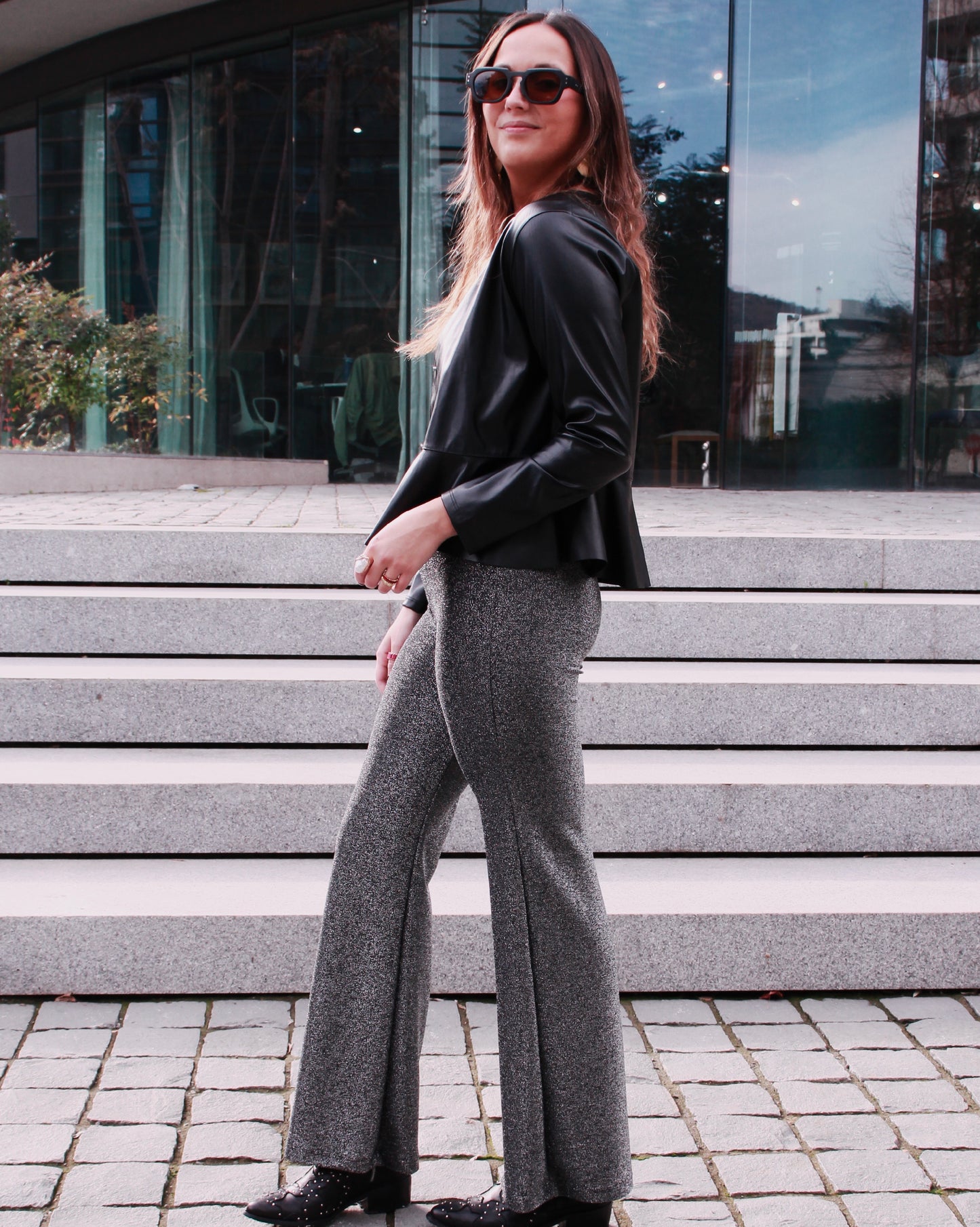 Patas Palazzo - Silver Brillo