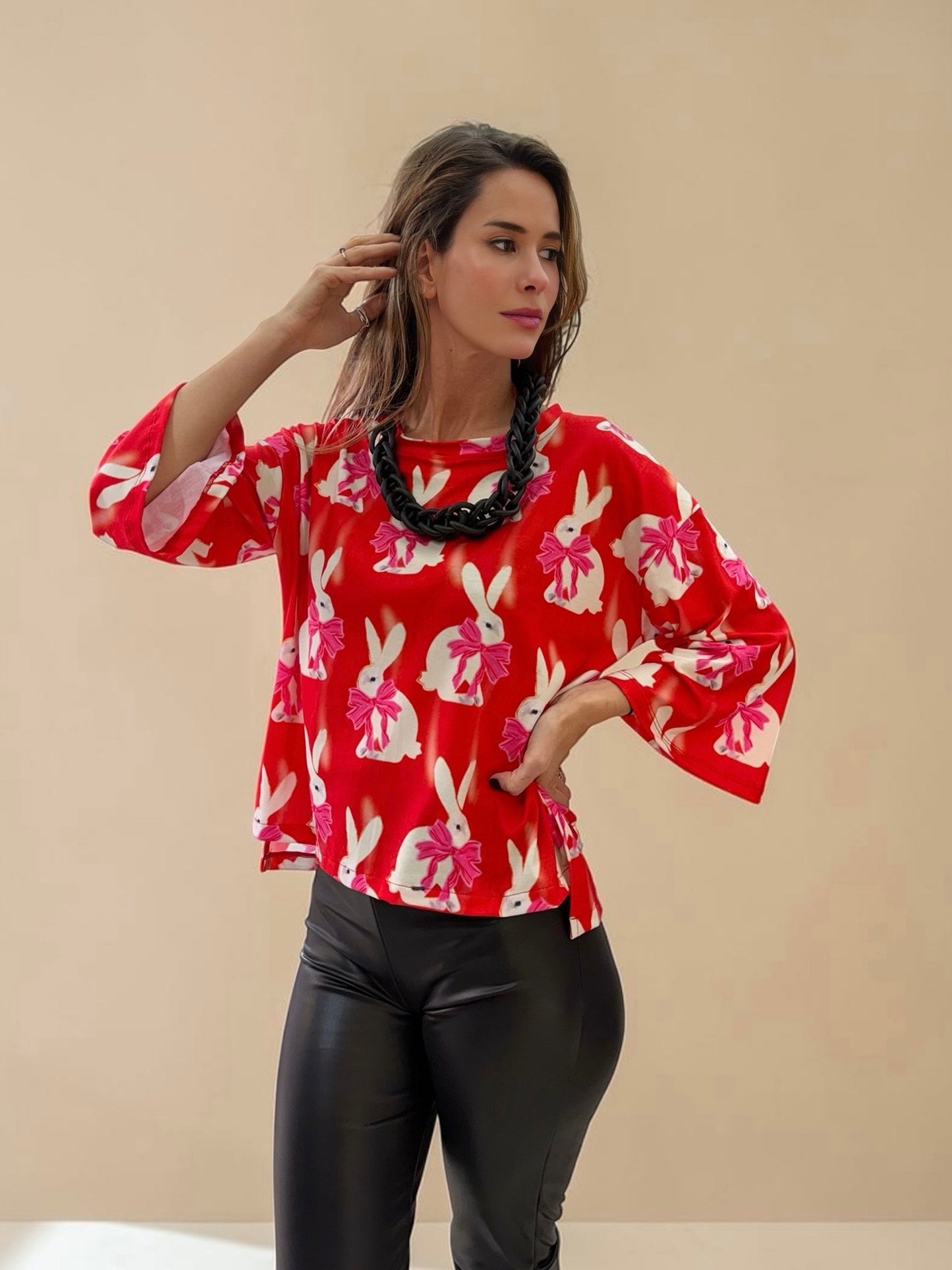 Polera Claudia conejitos