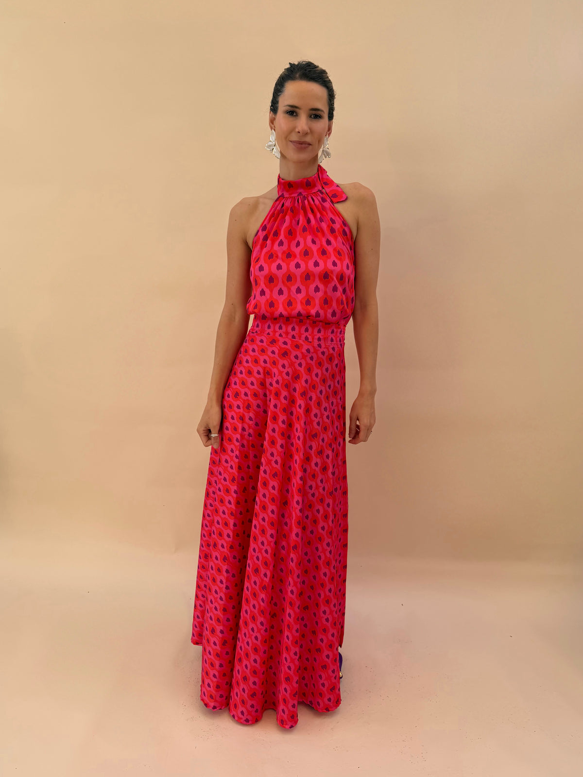 Falda Lucía - Rojo Morado