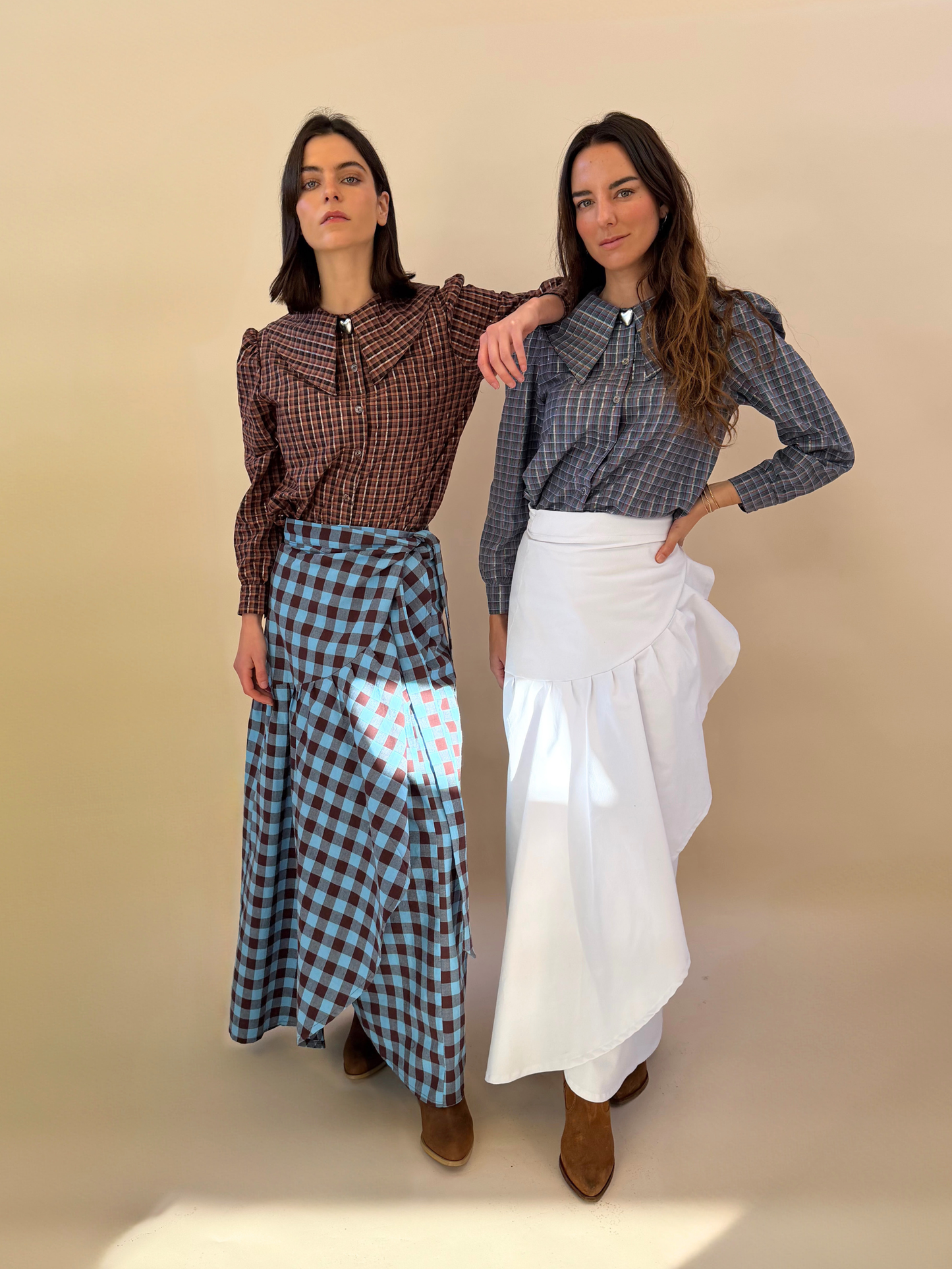 Falda Ofelia - Cuadrille Celeste