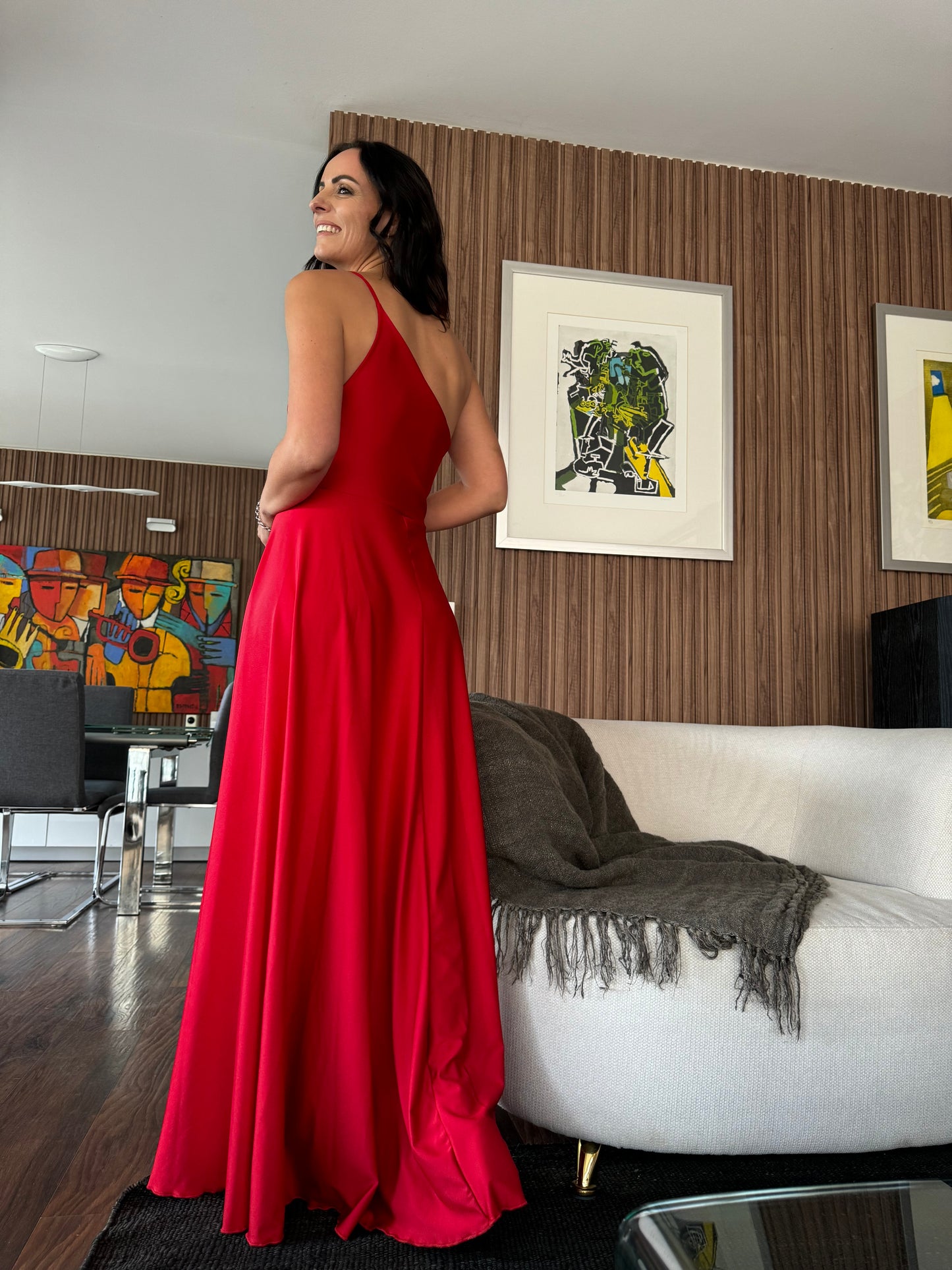 Vestido Rosario rojo