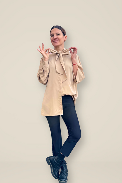 Blusa Flori Beige