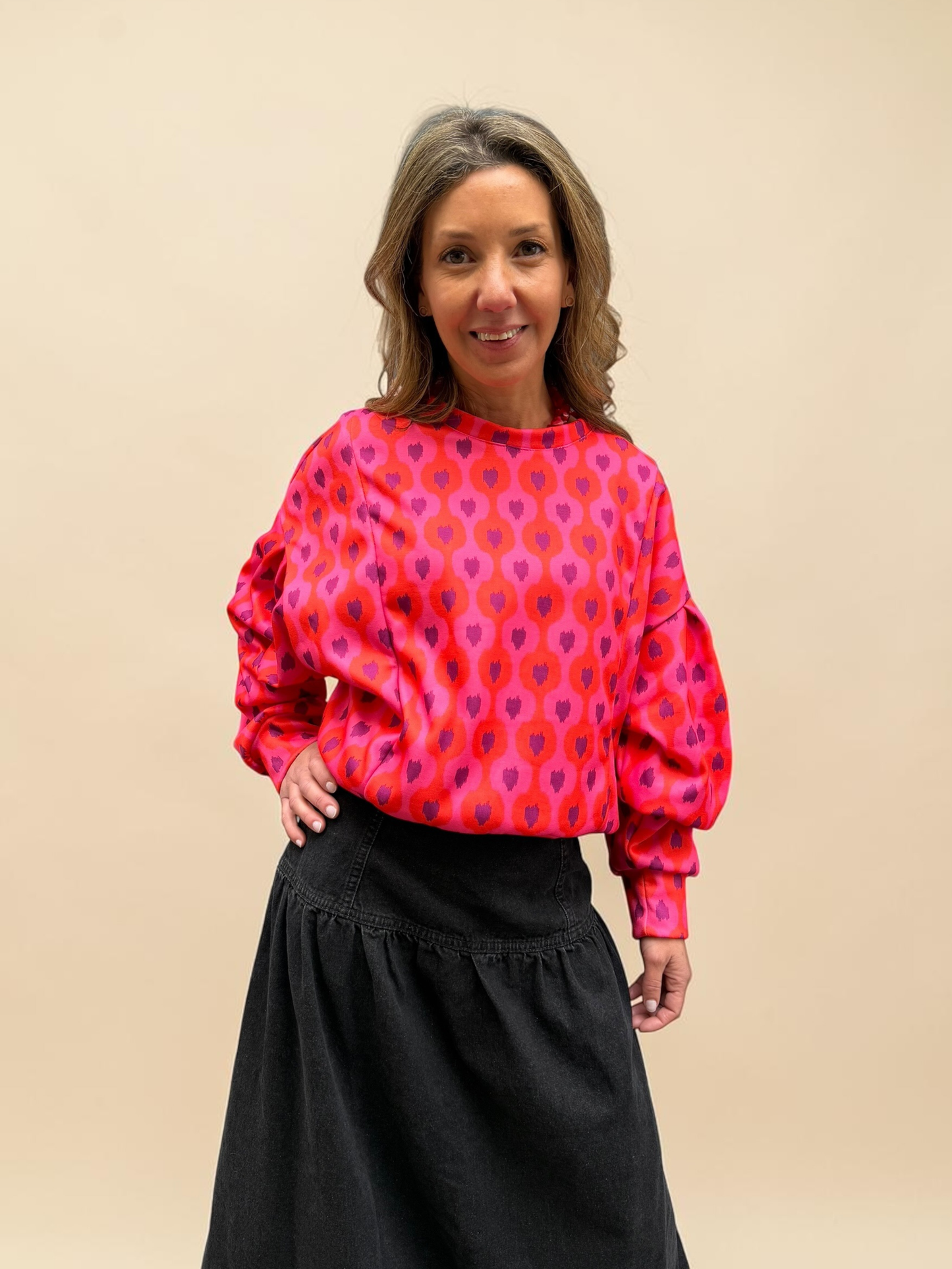 Polerón María - Rojo Morado