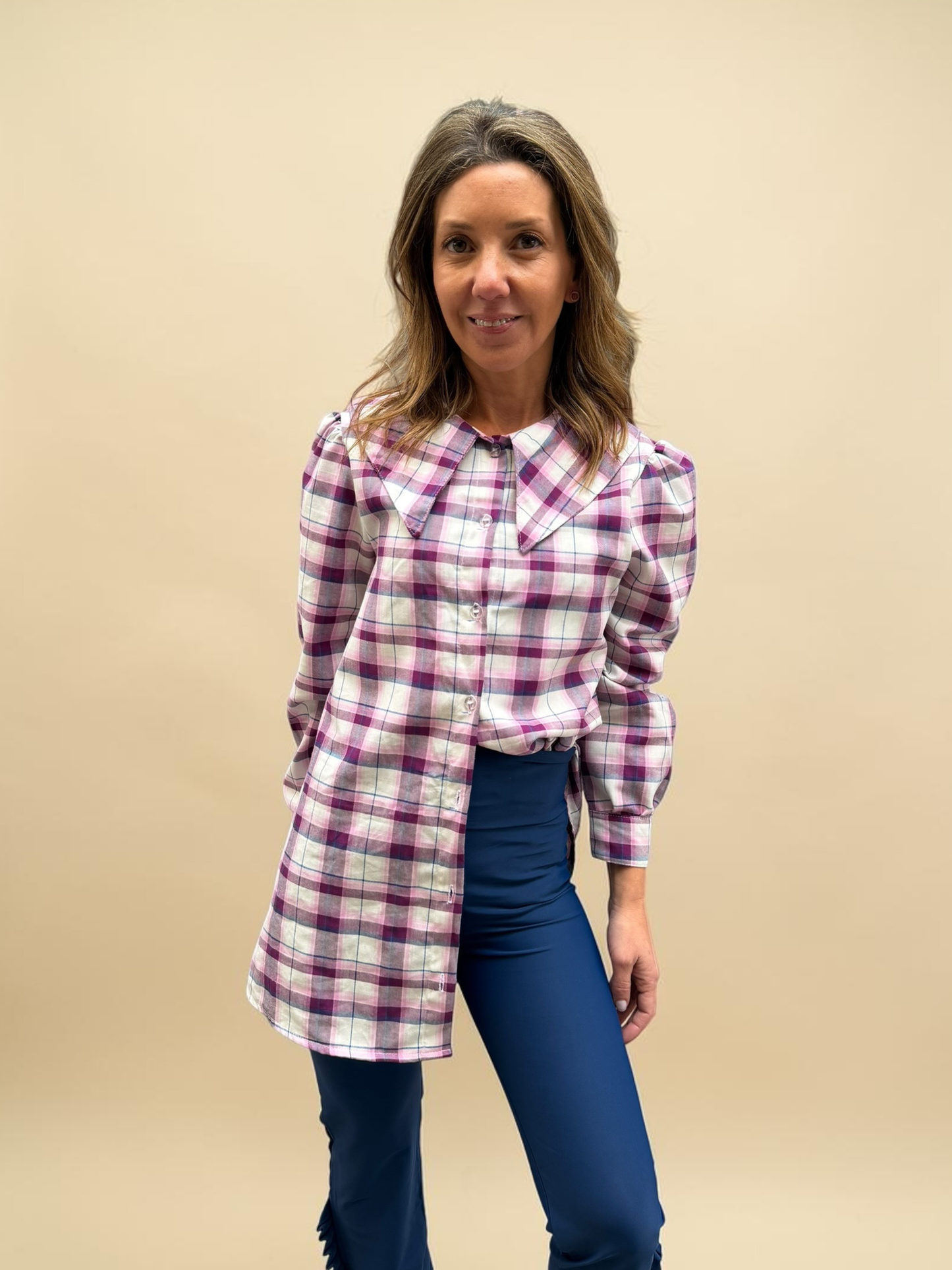 Blusa Clarita - Cuadrille Morado