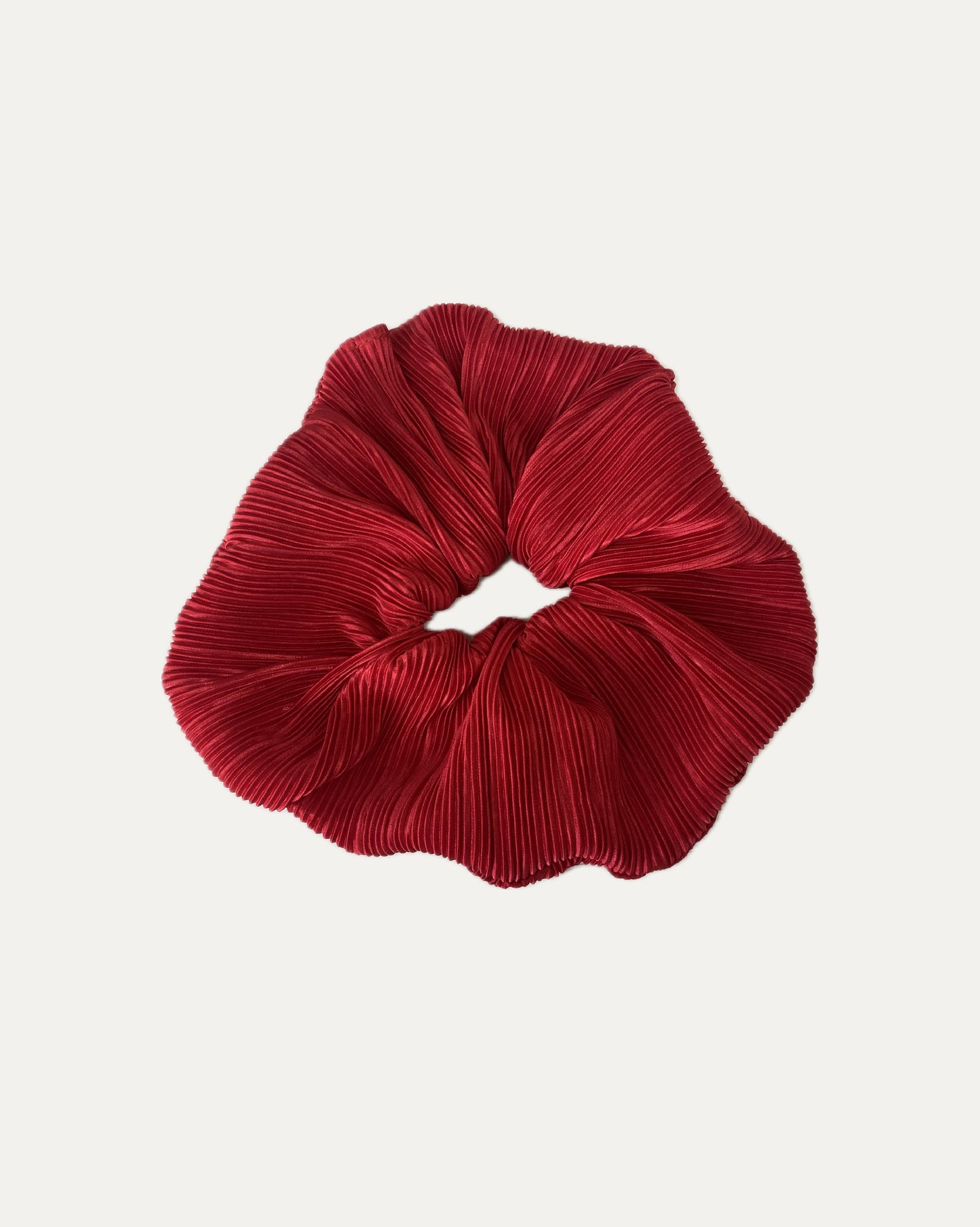 Collet Scrunchie Plisado Rojo