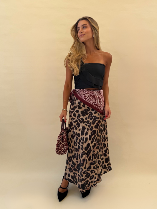 Falda Isidora - Leopardo Café