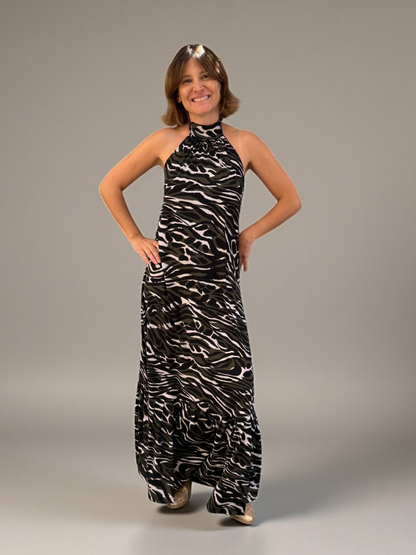 Vestido Fernanda - Print Verde