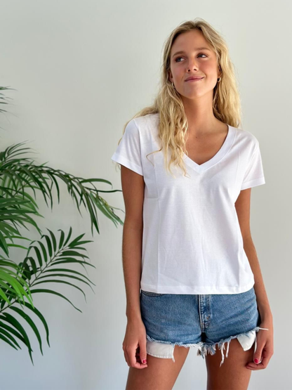 Polera Hebra - Blanca