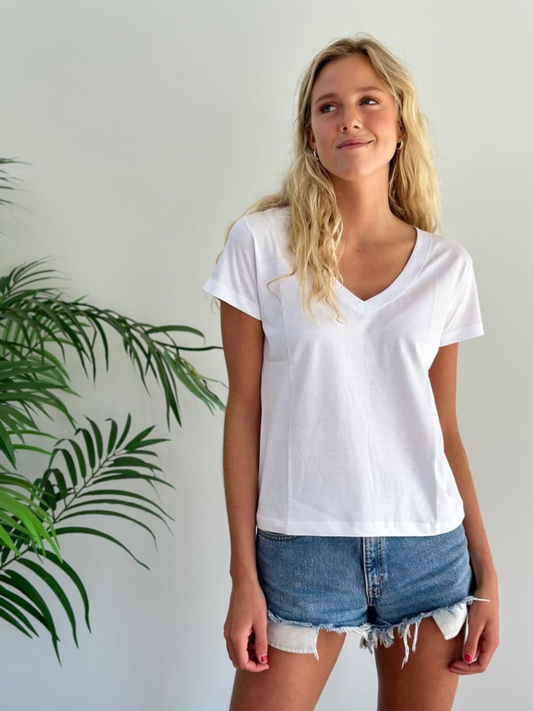 Polera Hebra - Blanca