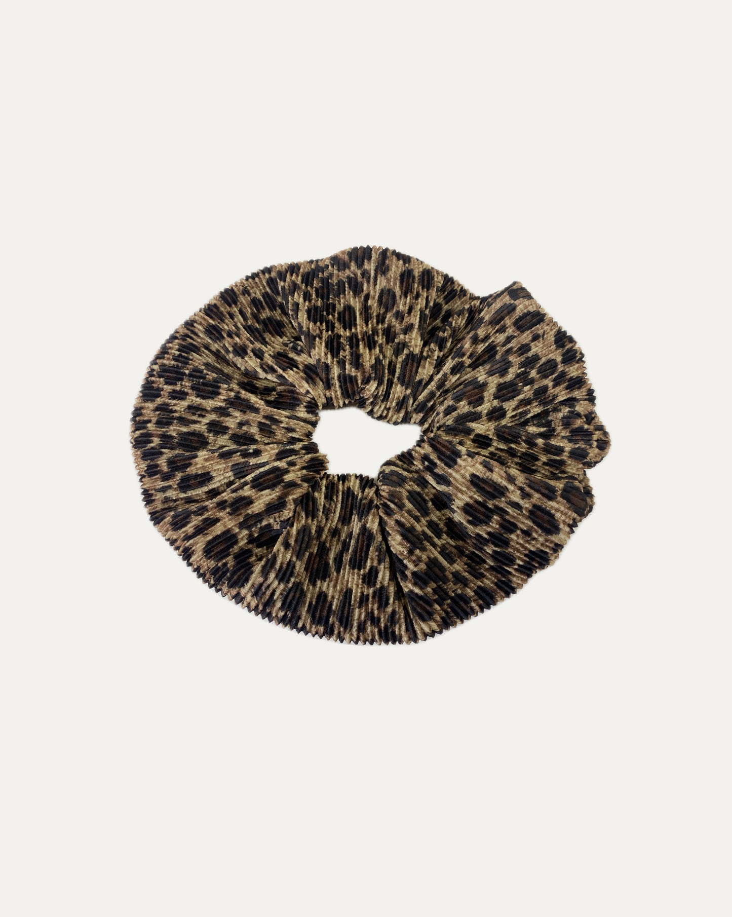 Collet Scrunchie Plisado Leopardo