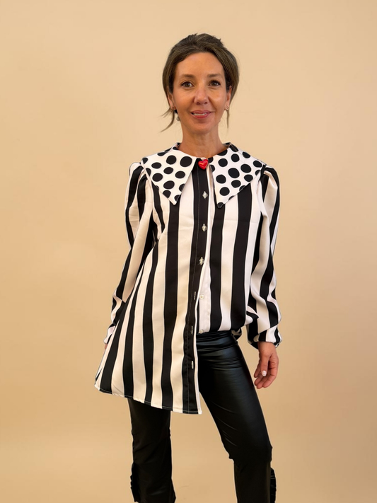 Blusa Clarita - Rayas y Puntos
