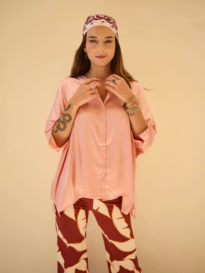Blusa Paz - Palo rosa