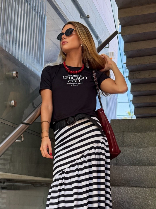 Polera Chicago - Negra