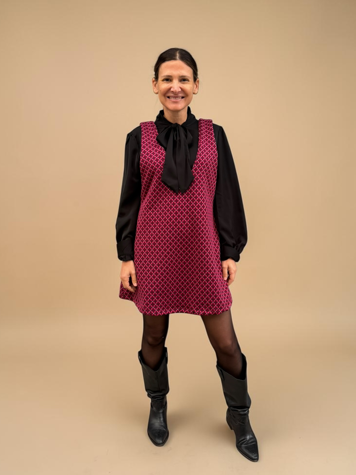 Jumper Florencia - Print Burdeo