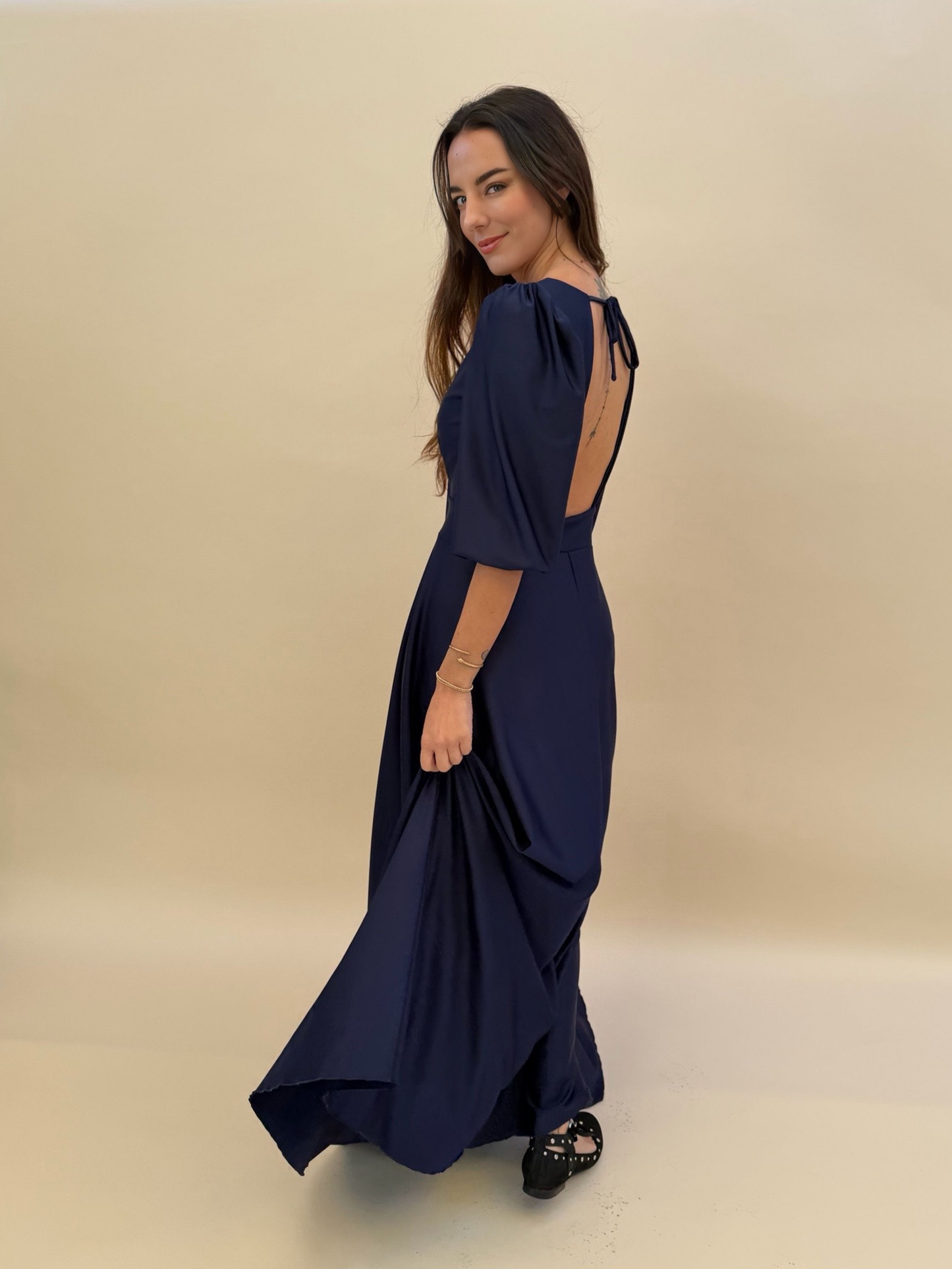 Vestido Raquel - Azul Marino