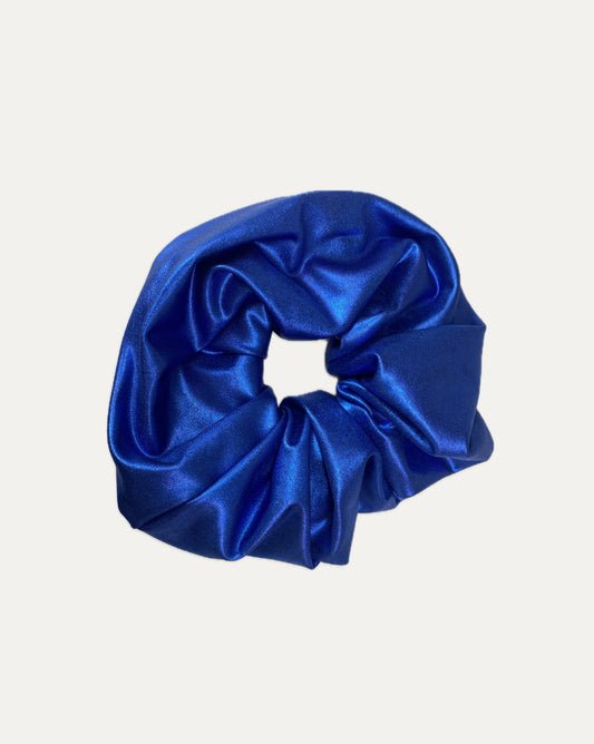 Collet Scrunchie Azul Metálico