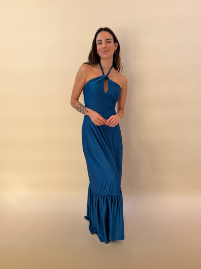 Vestido Amalia - Petróleo